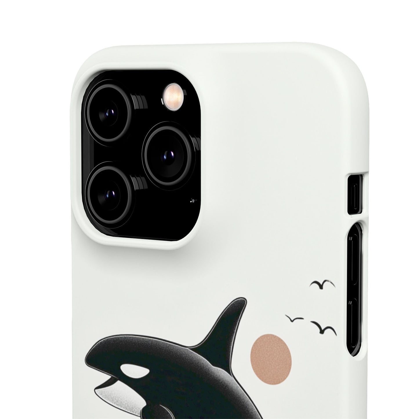 Whale Splash Phone Case | Ocean Lover Gift, Marine Art, Snap Cases, Cute Whale Design, Custom Phone Accessories