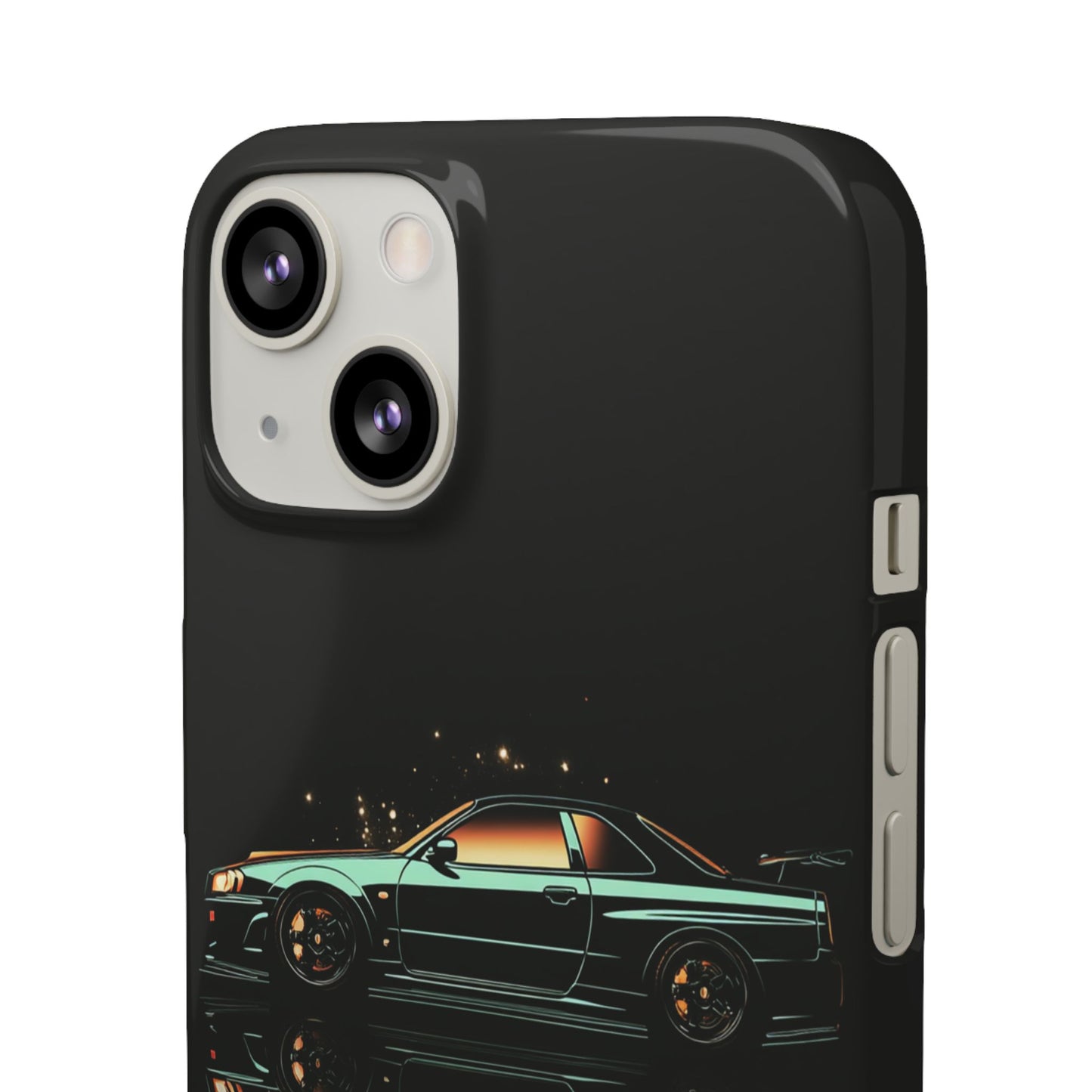 Green Skyleine R34 GTR Art Snap Case and Protective Phone Cover For iPhone and Samsung