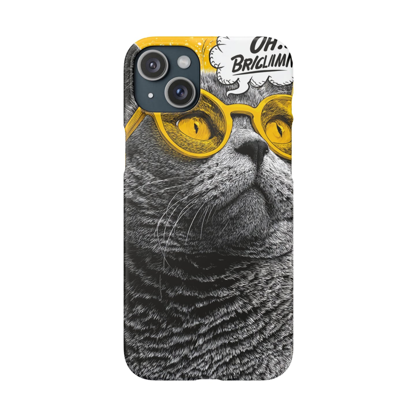 Playful Cat Snap Case - Quirky Phone Cover for Cat Lovers, Gift for Pet Enthusiasts, Funny Accessory for Any Occasion