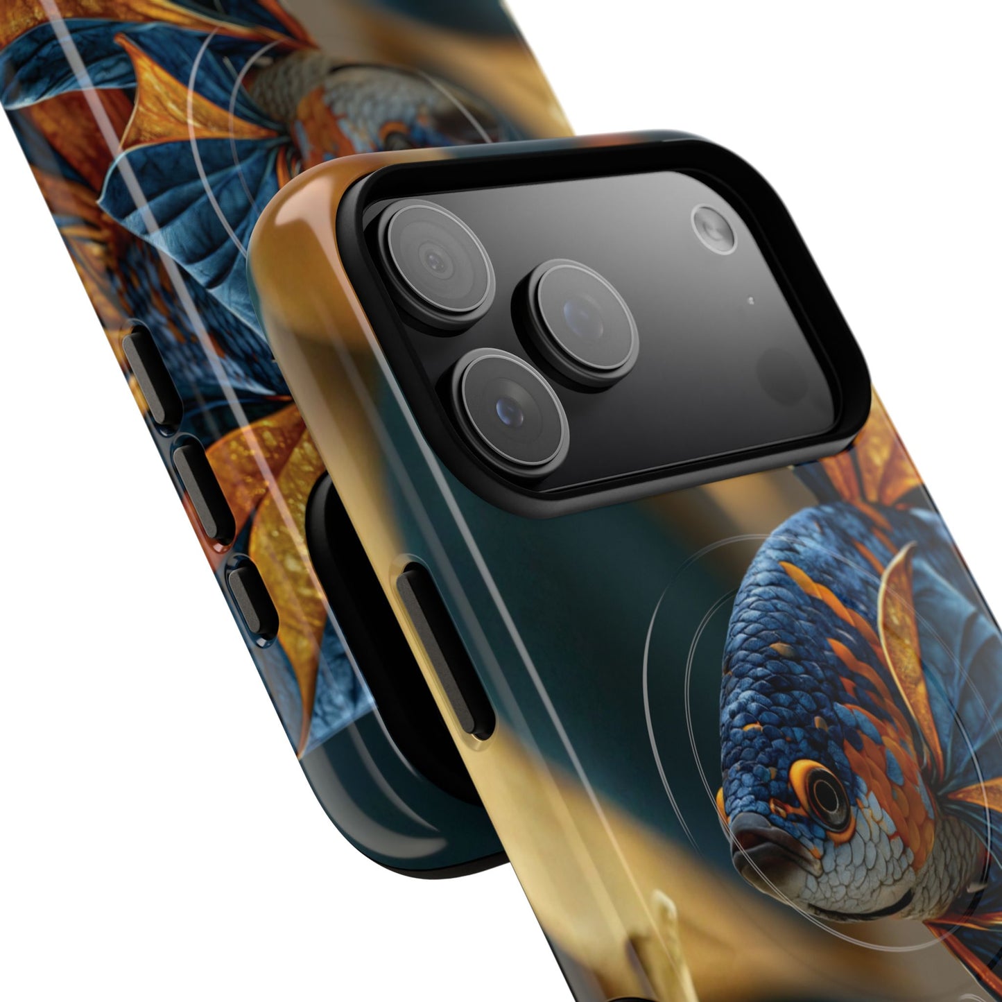 Koi Fish Tough Magnetic Phone Case — Protective Artistic Fish Design