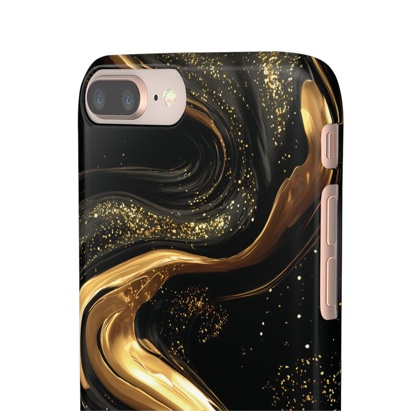 Elegant Gold Swirl Snap Case - Stylish Phone Cover, Modern Accessory, Gift for Her, Luxe Phone Case, Trendy Decor