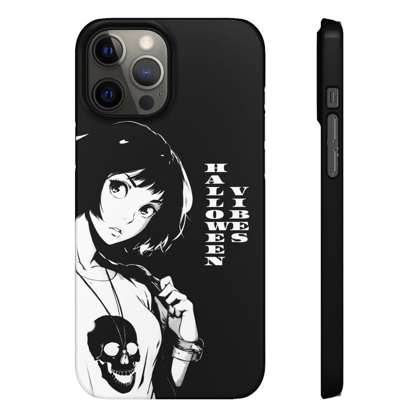 Halloween Vibes Snap Case Black and White Protective Phone Cover for iPhone and Samsung