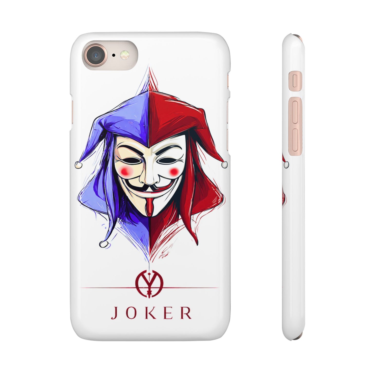 Joker & Anonimous Reunited Guy Fawkes Art Snap Case and Protective Phone Cover For iPhone and Samsung