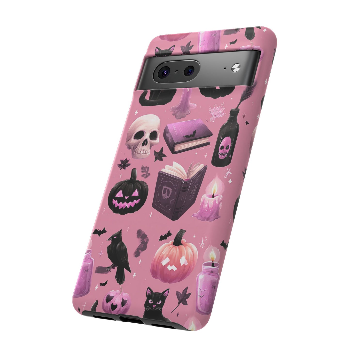 Spooky Phone Case - Halloween Design, Cute Costume Accessory, Fall Decor, Gift for Cat Lovers, Witchy Vibes, Trick or Treat