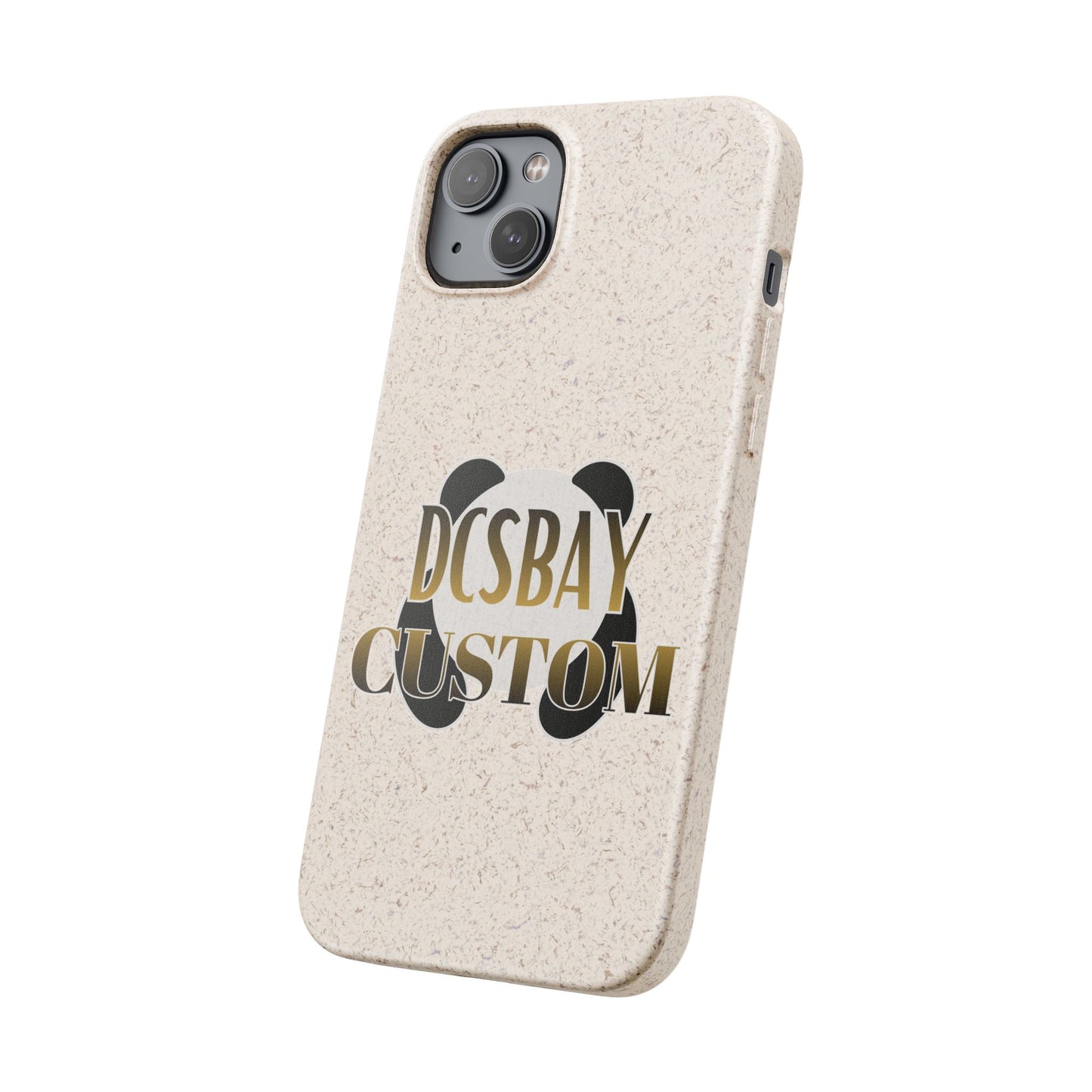 Biodegradable Panda Phone Case — Eco-Friendly Customizable iPhone Cover