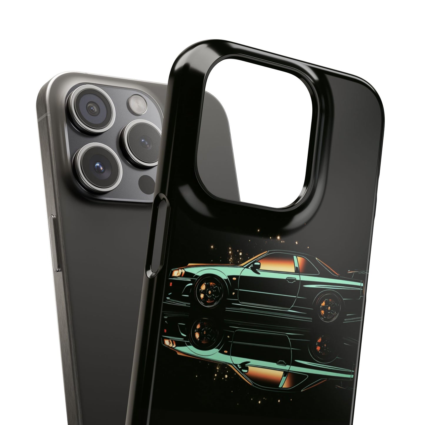 Green Skyleine R34 GTR Art Snap Case and Protective Phone Cover For iPhone and Samsung