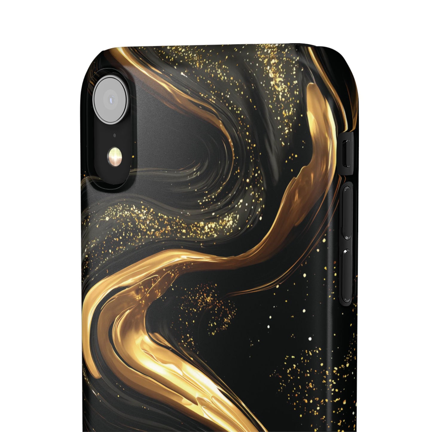 Elegant Gold Swirl Snap Case - Stylish Phone Cover, Modern Accessory, Gift for Her, Luxe Phone Case, Trendy Decor