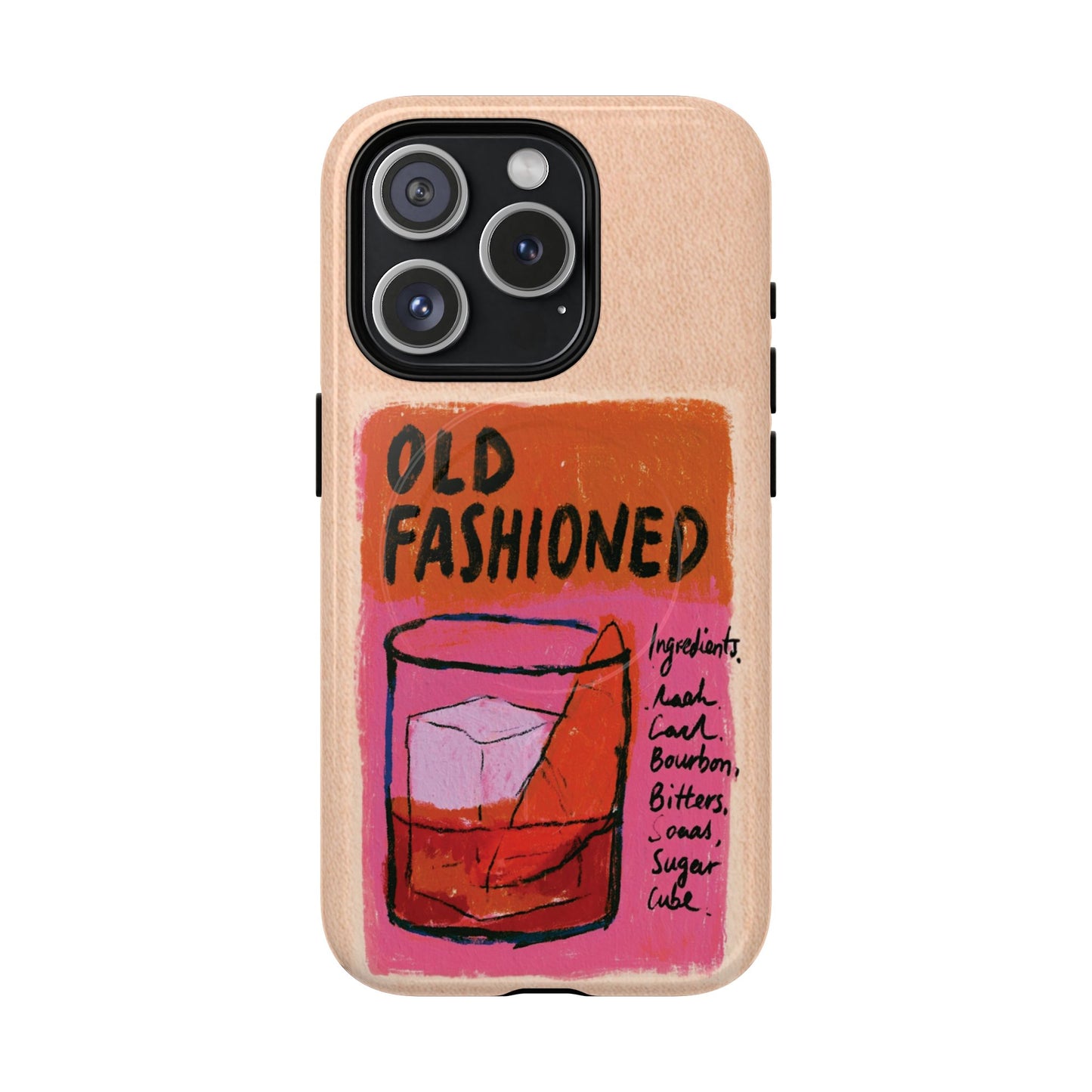 Old Fashioned Phone Case — Retro Cocktail iPhone Magnetic Case