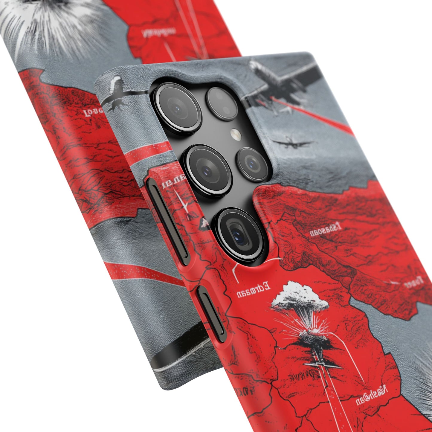 Bold Graphic Snap Case with Dramatic Design, Unique Phone Cover, Artistic Protection for iPhone, Trendy Gadget Gift, Edgy Tech Accessory