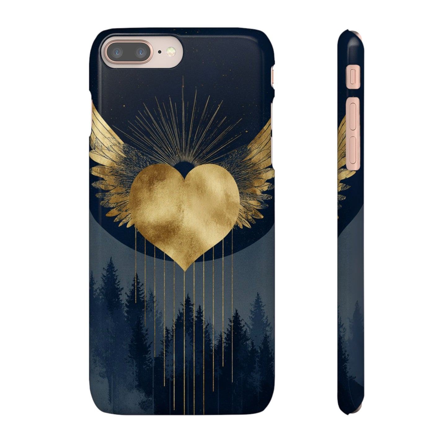 Heart Wing Snap Case, Elegant Phone Cover, Unique Gift, Artistic Accessory, Protective Case for Love and Romance