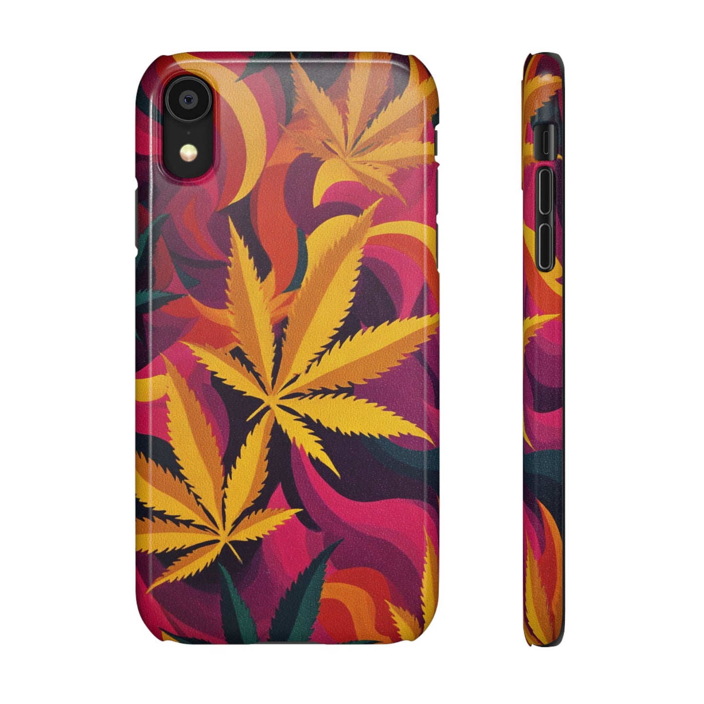 Autumn Vibe Cannabis Snap Case for IPhones and Samsungs Custom