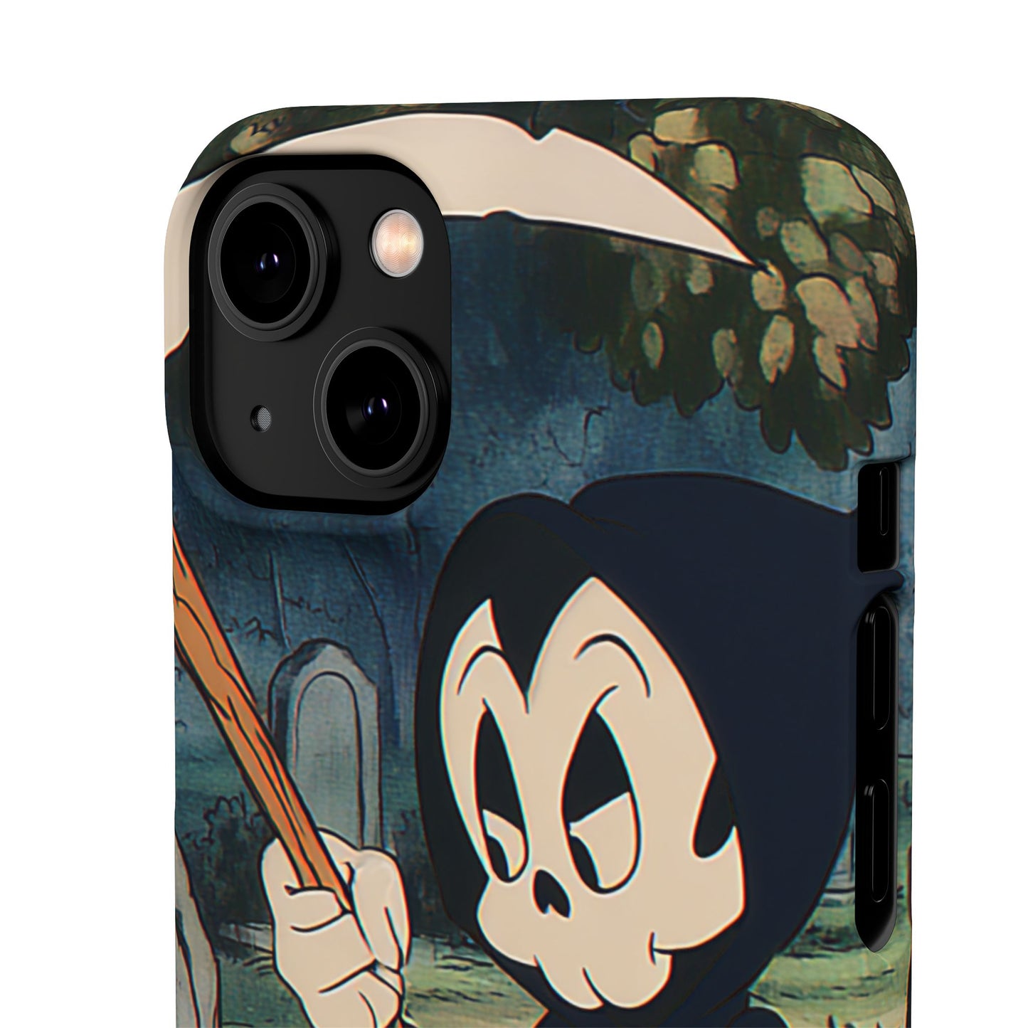 Grim Reaper Snap Case, Halloween Phone Case, Cute Death Phone Cover, Spooky Accessories, Unique Phone Protector