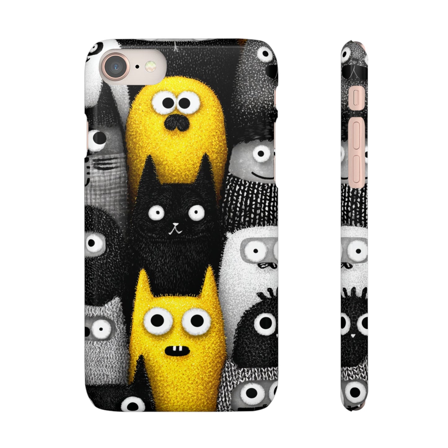 Colorful Character Snap Cases, Cute Phone Cover, Unique Gift for Kids, Fun Accessory, Perfect for Birthdays, Holidays