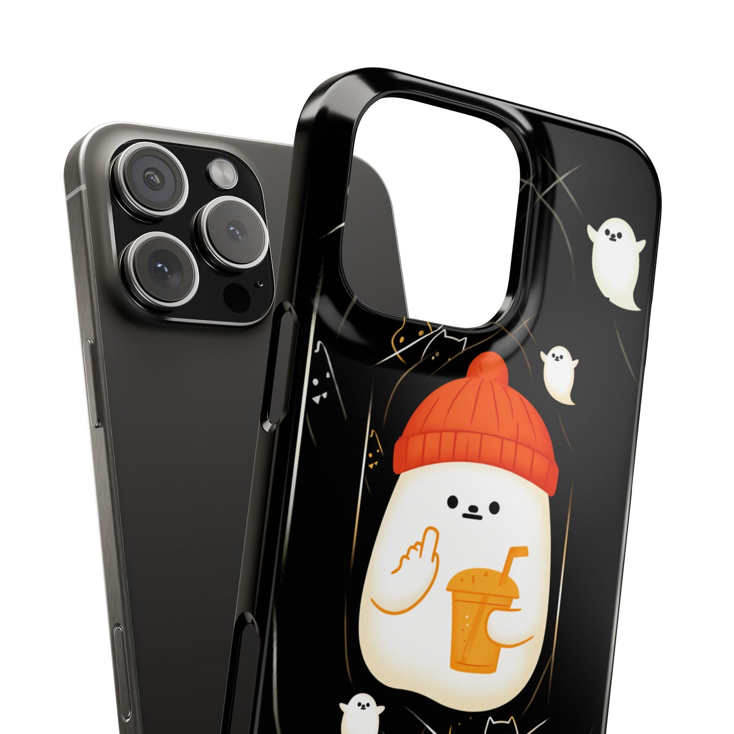 Spook You Halloween Ghost Snap Case Kawaii Protective Phone Cover for iPhone and Samsung