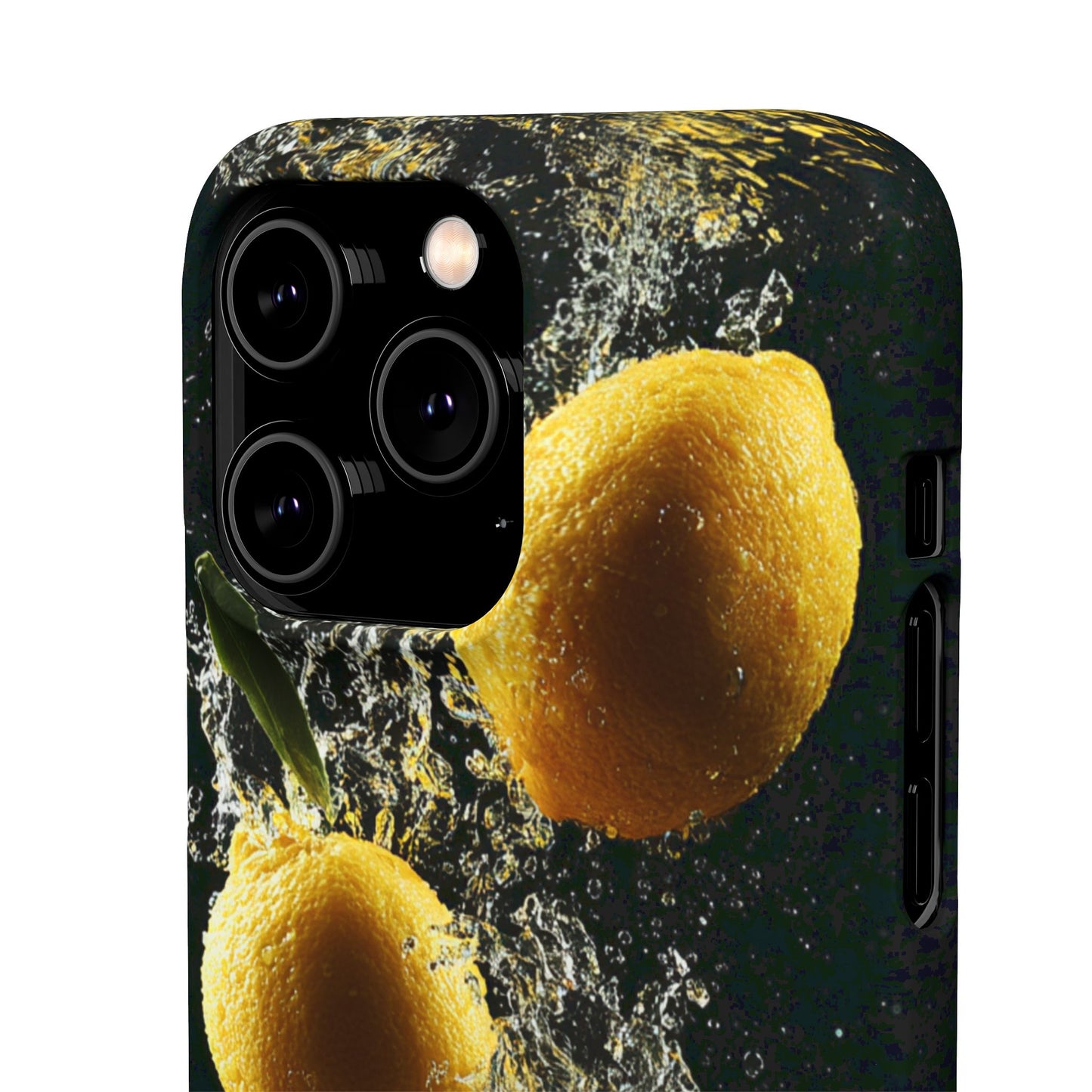 Lemon Splash Phone Case - Vibrant Snap Case, Fruit Lover Gift, Summer Vibes, Kitchen Decor, Unique Phone Accessories