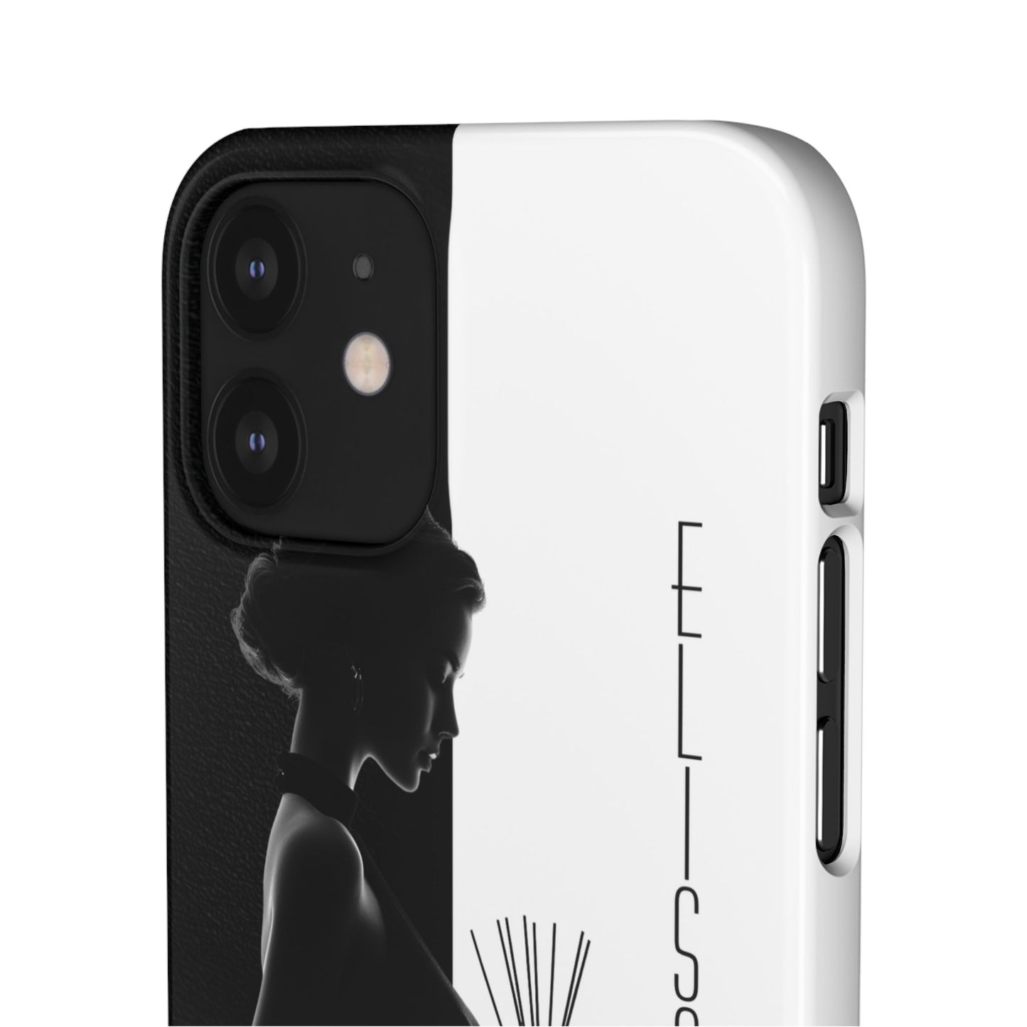 Custom Black and White Snap Case for Women Phone Cover for iPhone and Samsung