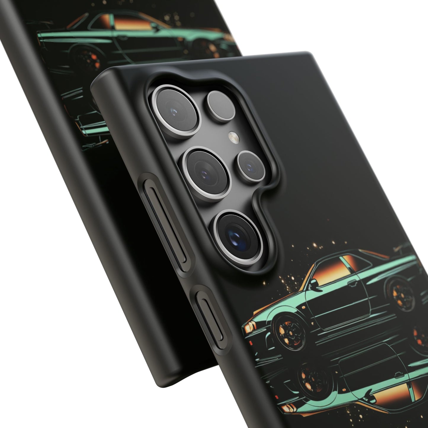 Green Skyleine R34 GTR Art Snap Case and Protective Phone Cover For iPhone and Samsung