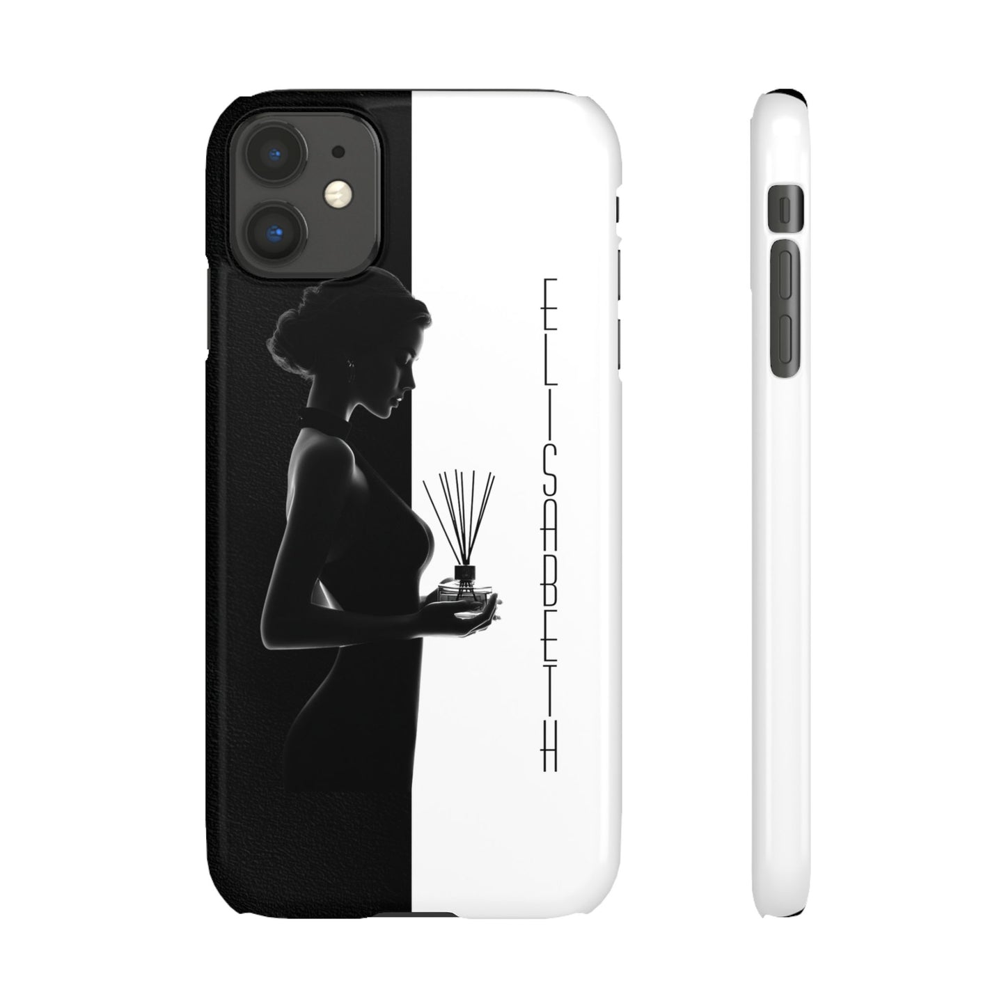Custom Black and White Snap Case for Women Phone Cover for iPhone and Samsung