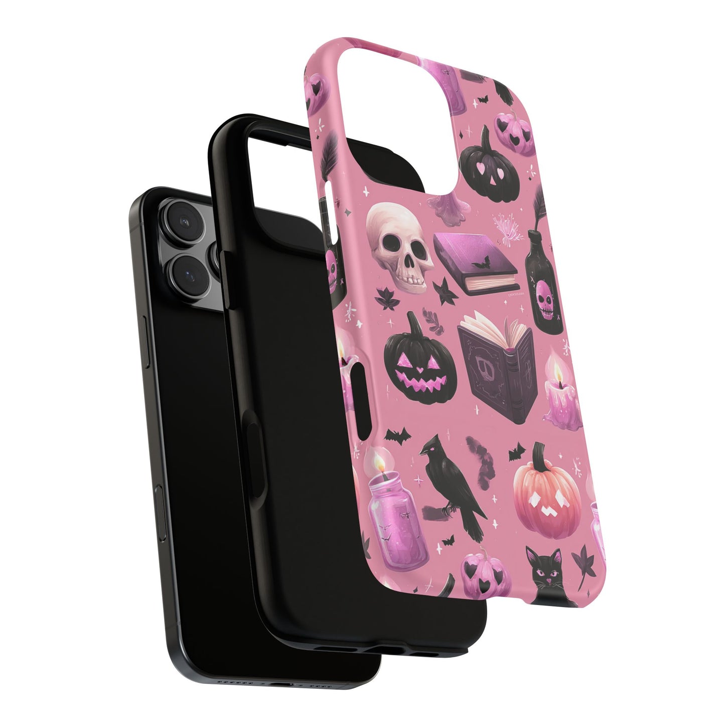 Spooky Phone Case - Halloween Design, Cute Costume Accessory, Fall Decor, Gift for Cat Lovers, Witchy Vibes, Trick or Treat