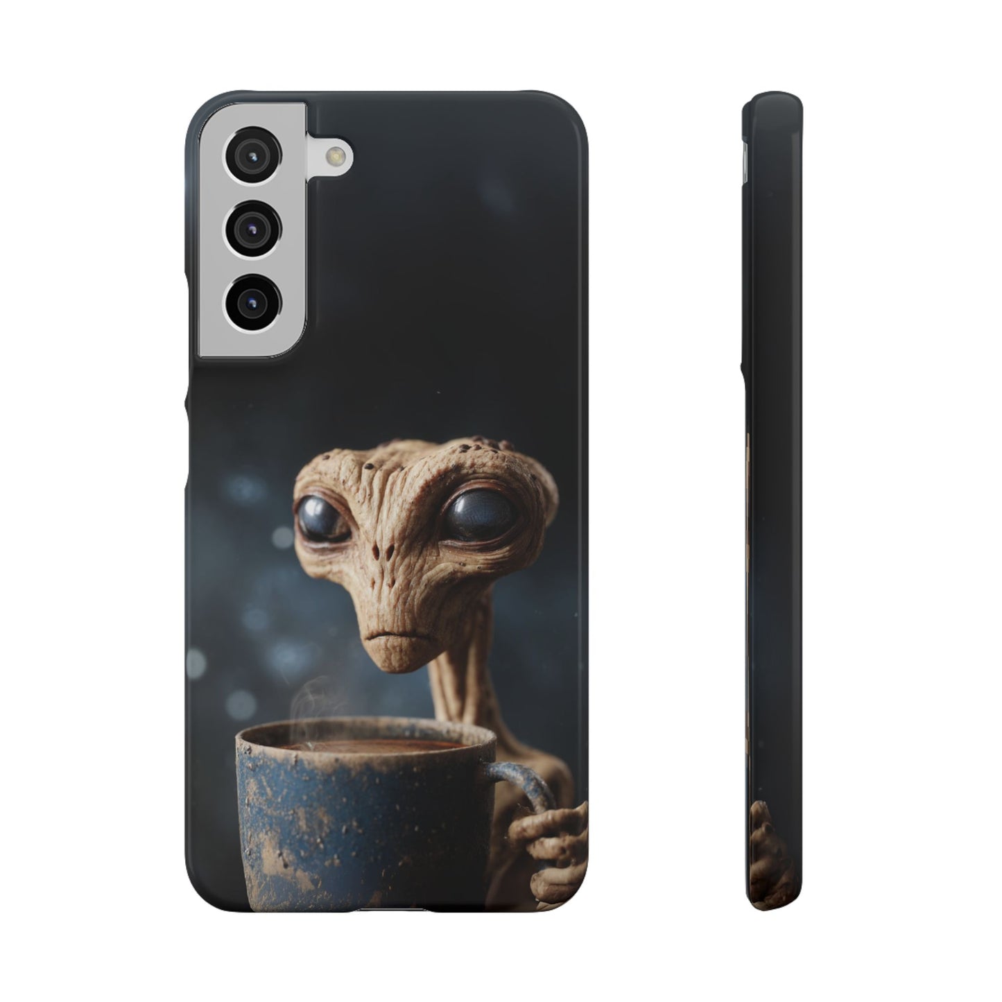 Alien Coffee Snap Case, Unique Phone Cover, Pop Culture Accessory, Gift for Sci-Fi Lovers, Customizable Phone Case