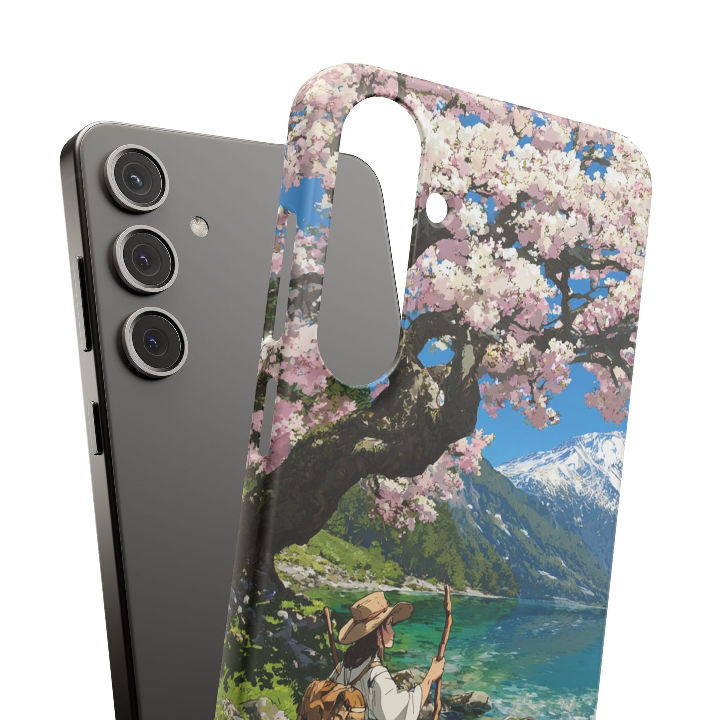 Nature-Inspired Snap Cases for Phone Protection, Floral Phone Covers, Cherry Blossom Aesthetic, Gifts for Nature Lovers, Spring Accessories