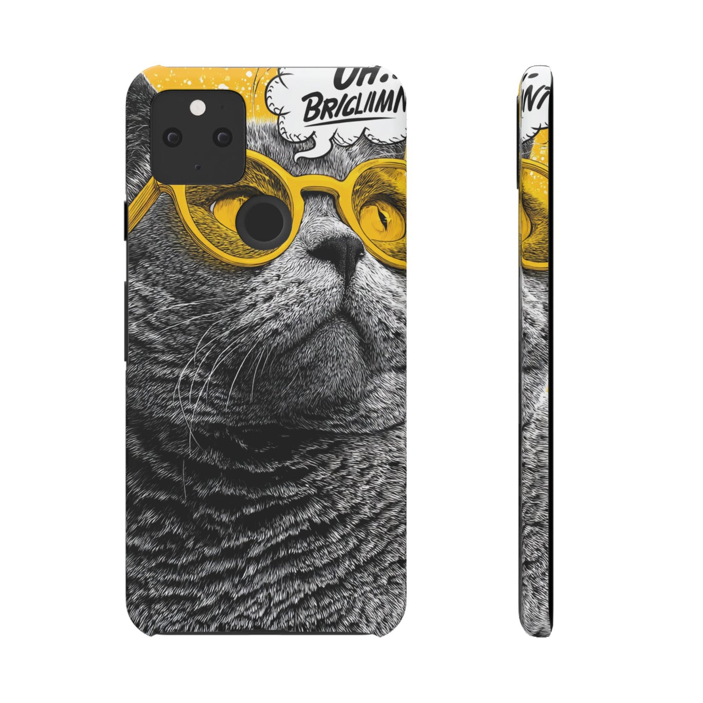 Playful Cat Snap Case - Quirky Phone Cover for Cat Lovers, Gift for Pet Enthusiasts, Funny Accessory for Any Occasion