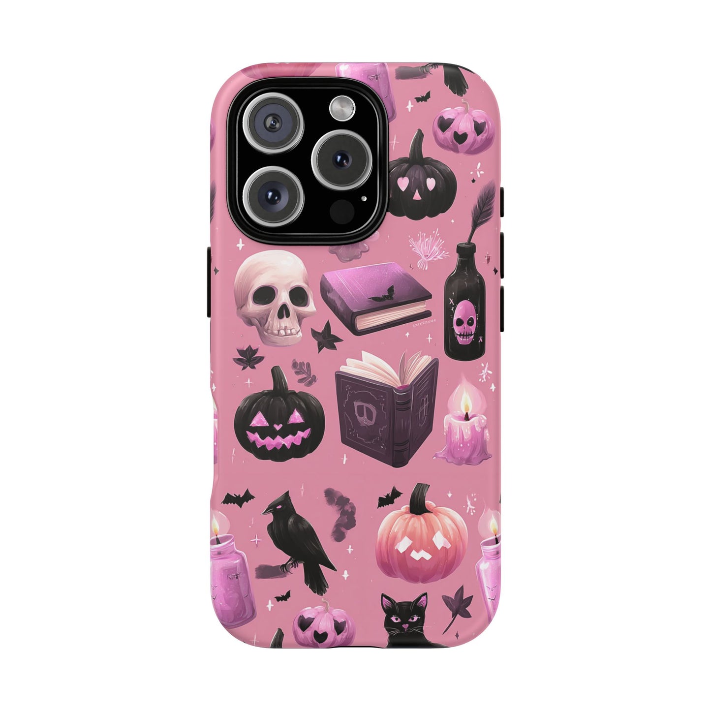Spooky Phone Case - Halloween Design, Cute Costume Accessory, Fall Decor, Gift for Cat Lovers, Witchy Vibes, Trick or Treat