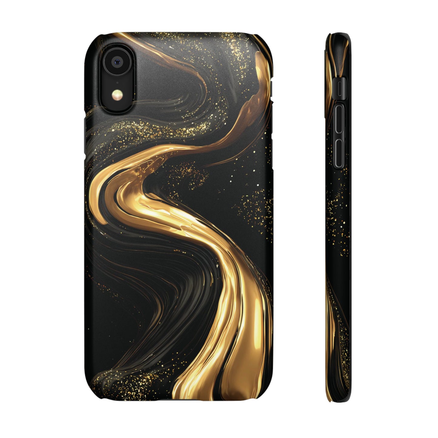 Elegant Gold Swirl Snap Case - Stylish Phone Cover, Modern Accessory, Gift for Her, Luxe Phone Case, Trendy Decor
