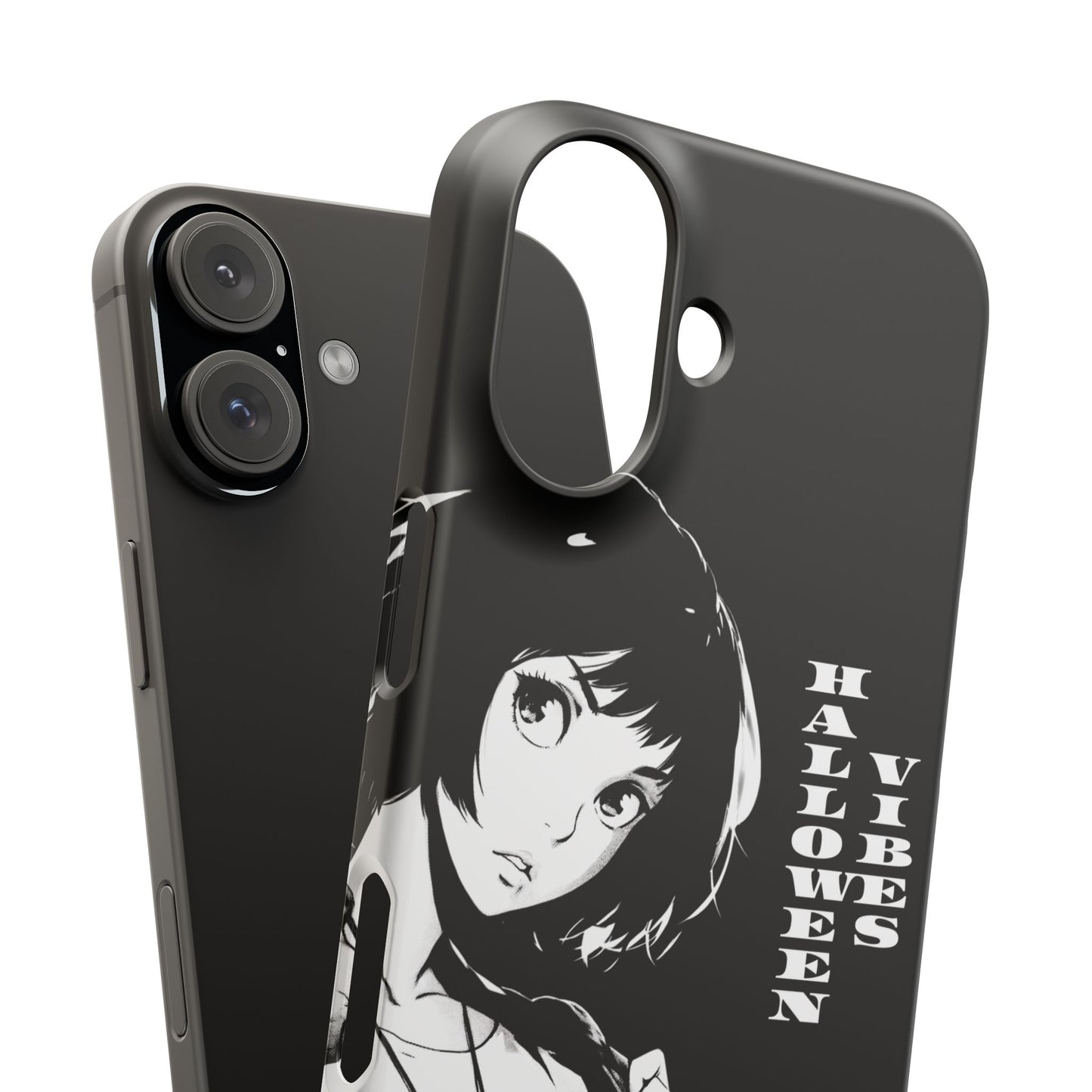 Halloween Vibes Snap Case Black and White Protective Phone Cover for iPhone and Samsung