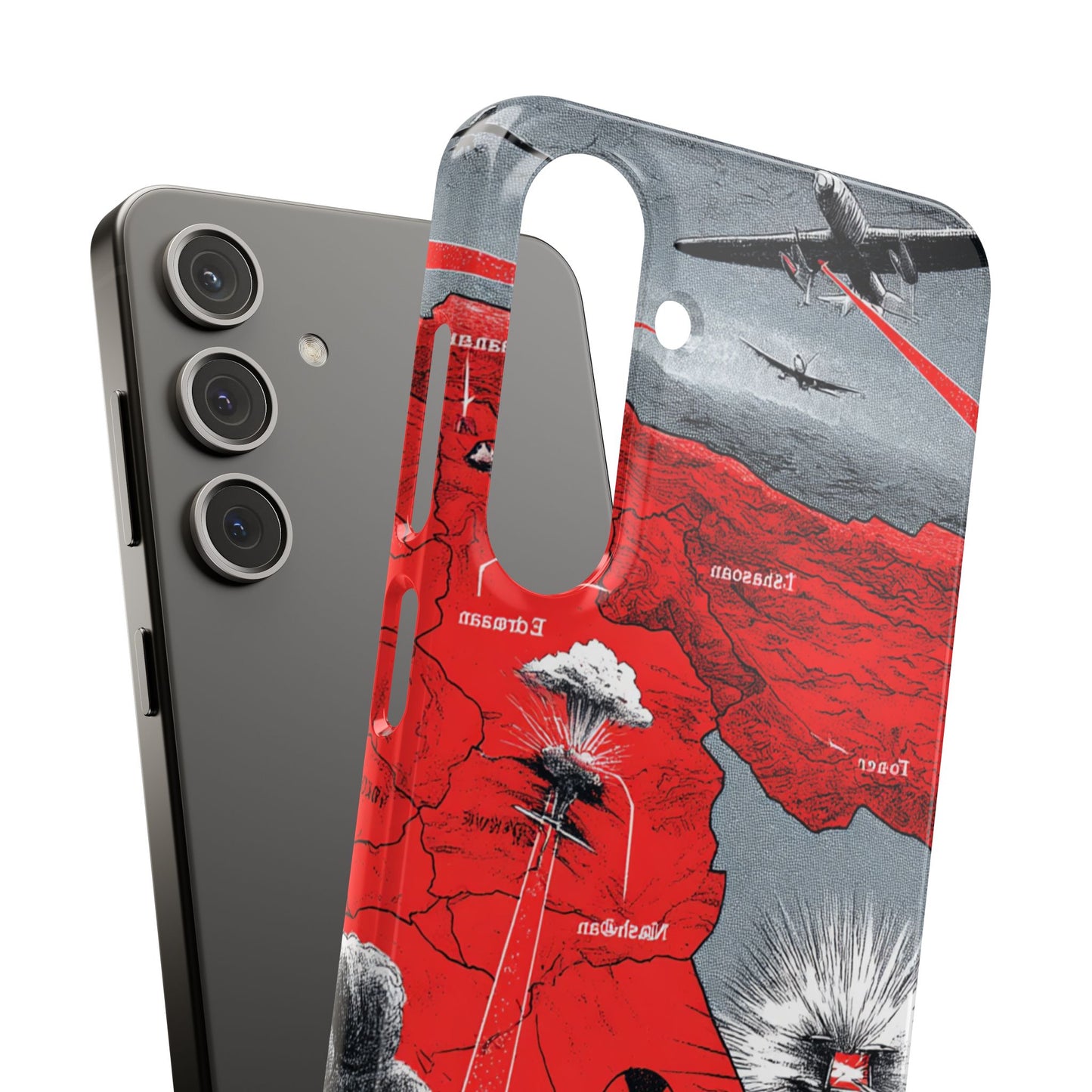 Bold Graphic Snap Case with Dramatic Design, Unique Phone Cover, Artistic Protection for iPhone, Trendy Gadget Gift, Edgy Tech Accessory