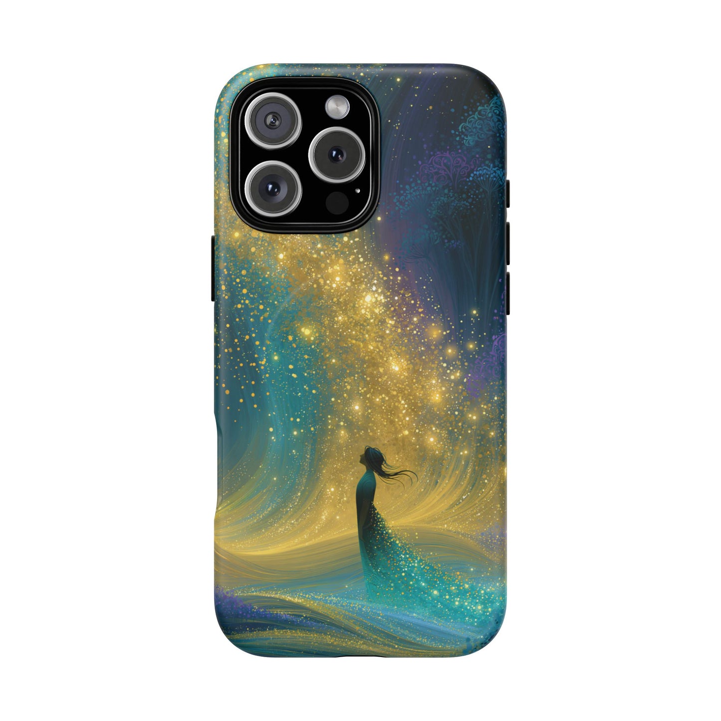 Mystical Nightfall Phone Case — Starry Silhouette Tough Magnetic Case