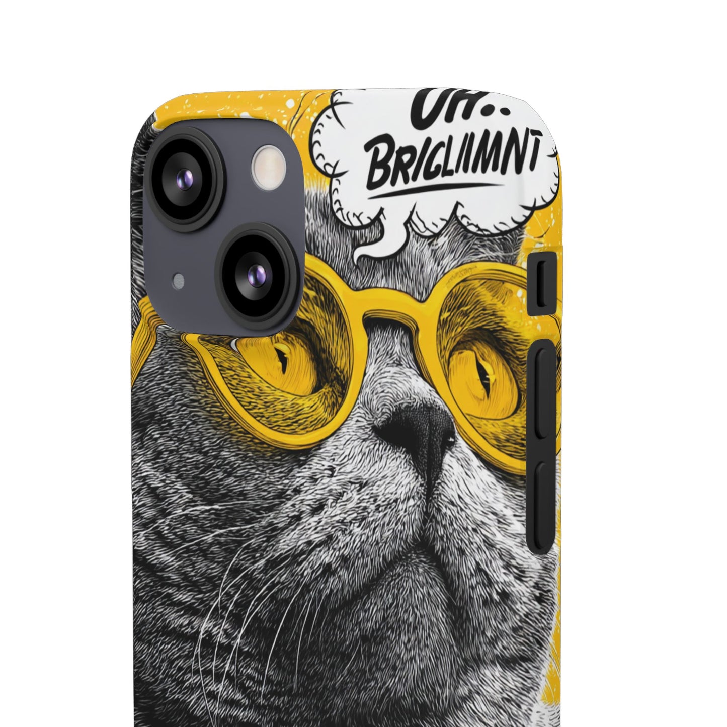 Playful Cat Snap Case - Quirky Phone Cover for Cat Lovers, Gift for Pet Enthusiasts, Funny Accessory for Any Occasion