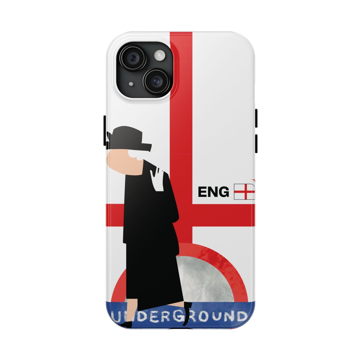 England World Cup Underground Tough Phone Case — Mod Retro London Tube Design