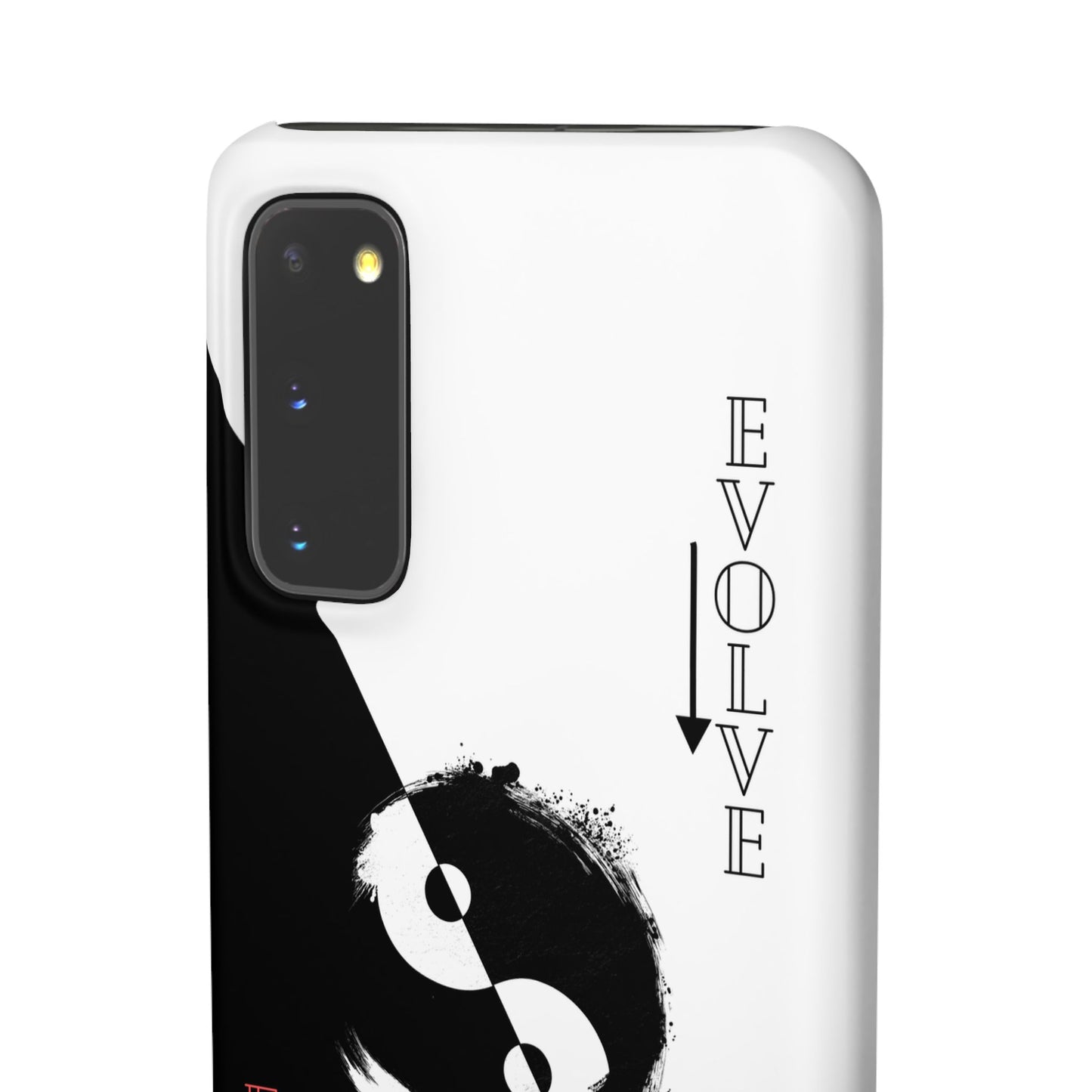 Yin Yang Evolve Black and White Snap Case Cover for iPhone and Samsung