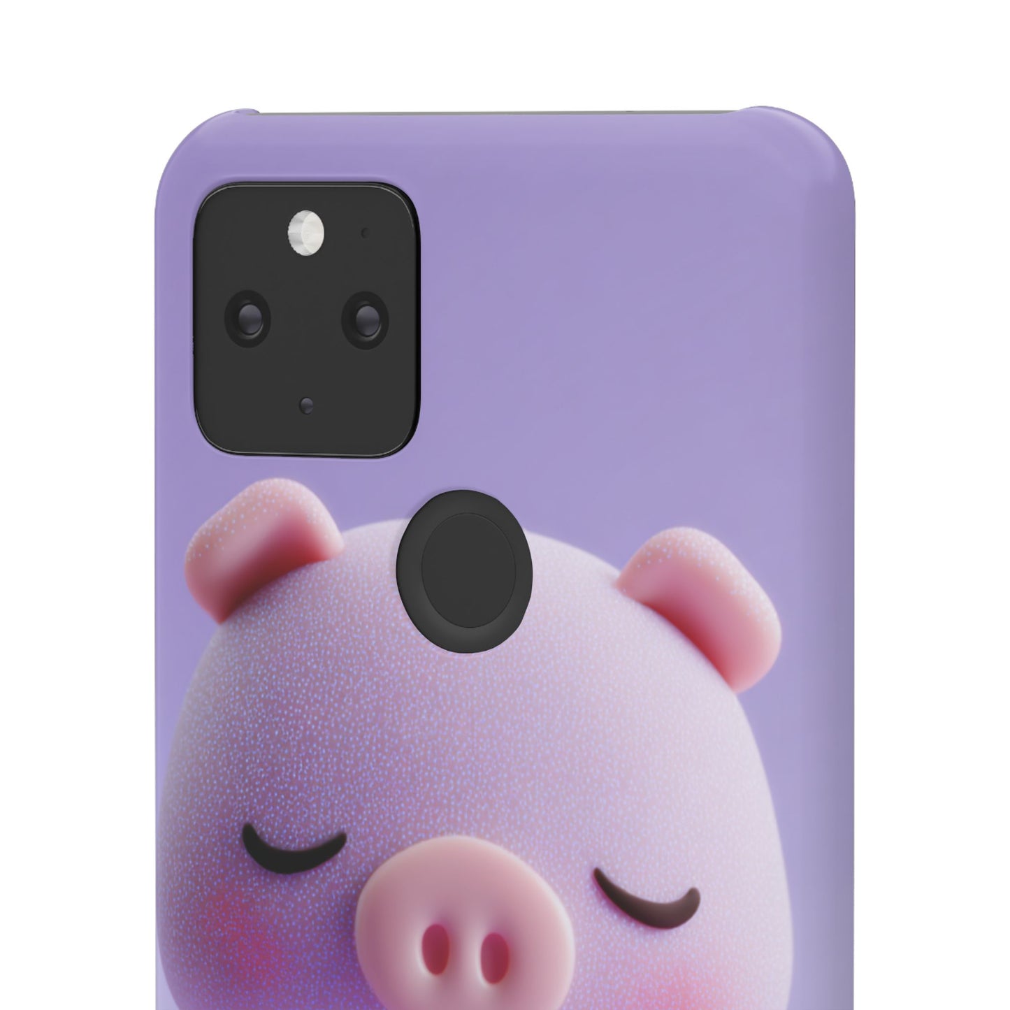 Cute Pig Snap Case for iPhone, Animal Lovers Phone Cover, Kawaii Aesthetic Accessory, Birthday Gift, Unique Phone Protection