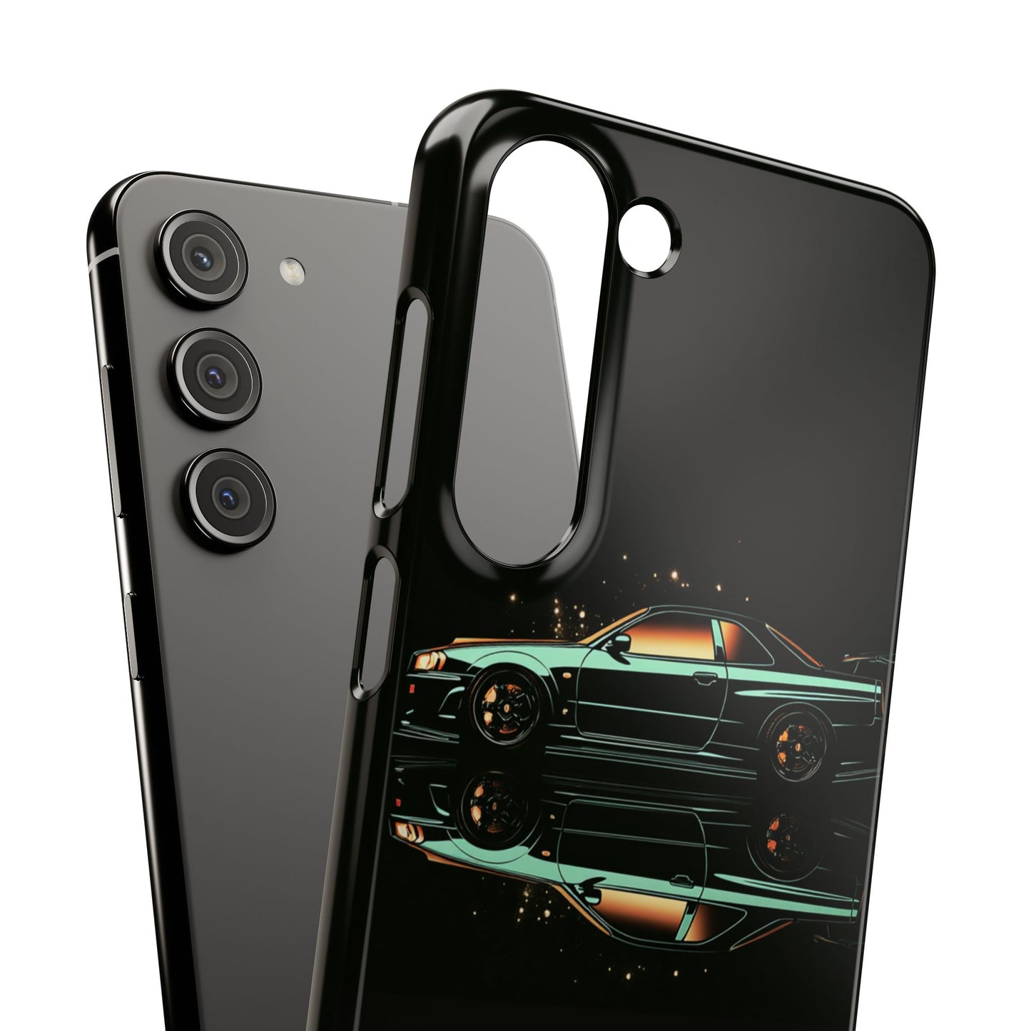 Green Skyleine R34 GTR Art Snap Case and Protective Phone Cover For iPhone and Samsung