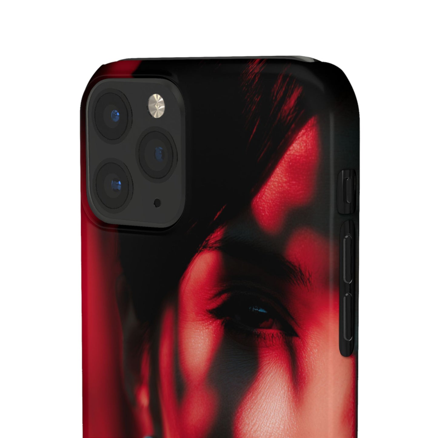 Stylish Snap Cases for Phone, Artistic Phone Cover, Unique Gifts, Red Aesthetic Case, Trendy Accessory, Vibrant Protection