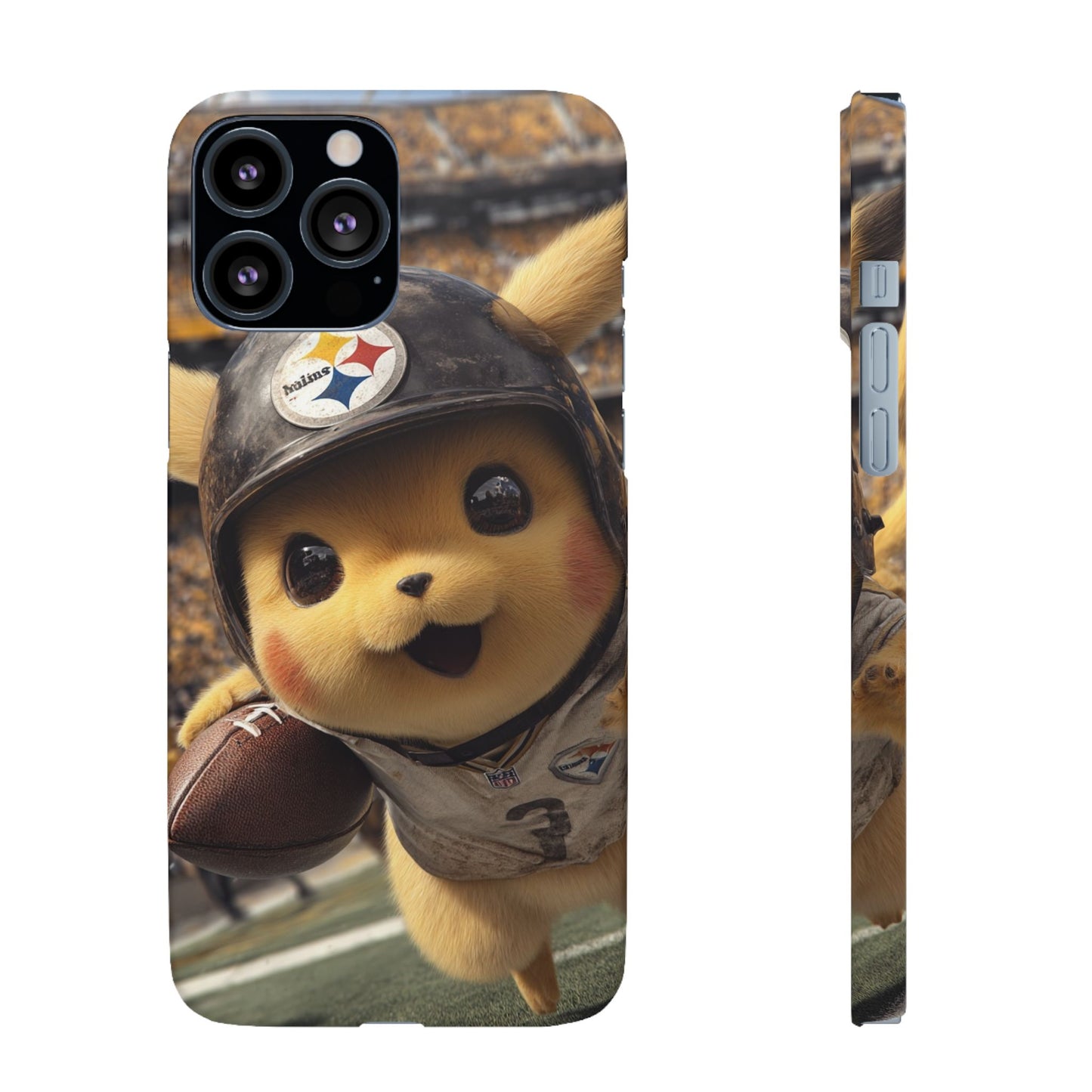 Fun Character Sports Snap Case, Phone Case, Fun Tech Accessory, Cute Gift for Gamers, Football Lovers, Kids.
