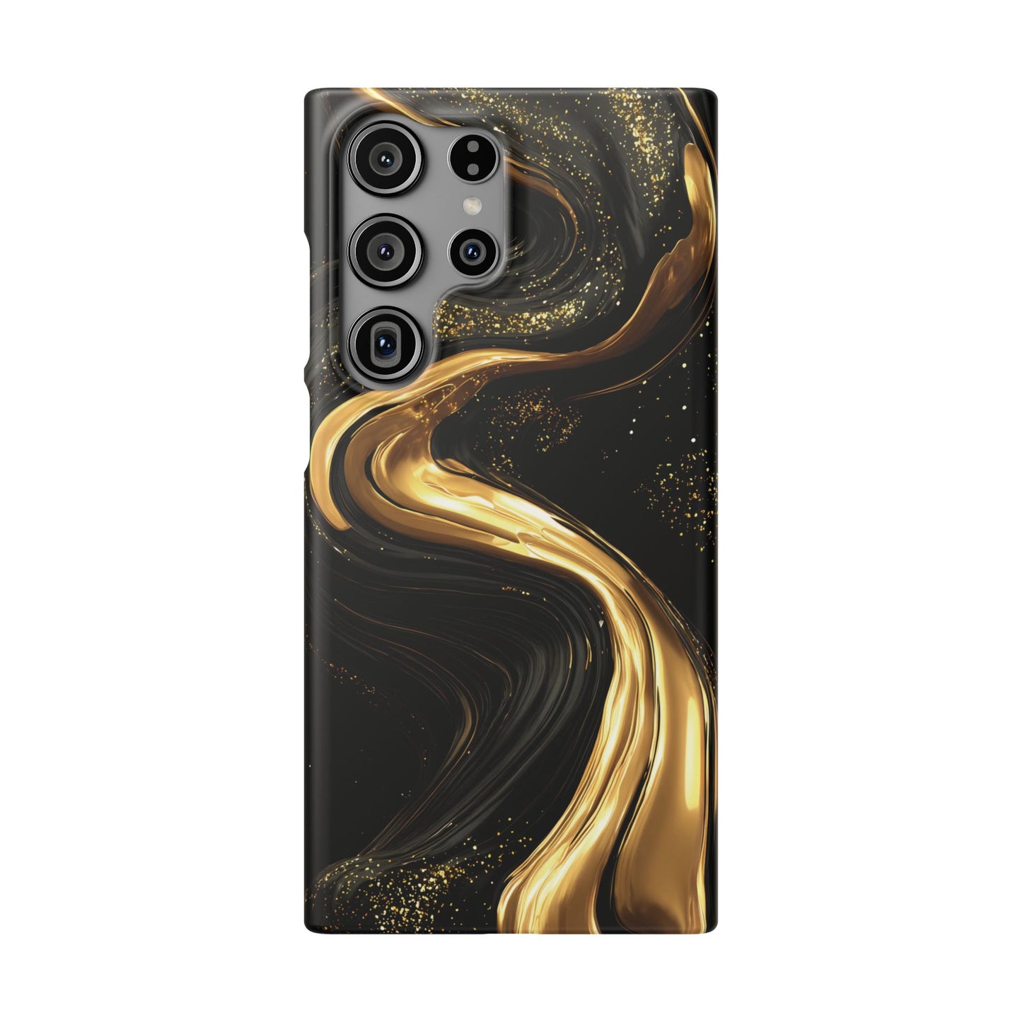Elegant Gold Swirl Snap Case - Stylish Phone Cover, Modern Accessory, Gift for Her, Luxe Phone Case, Trendy Decor