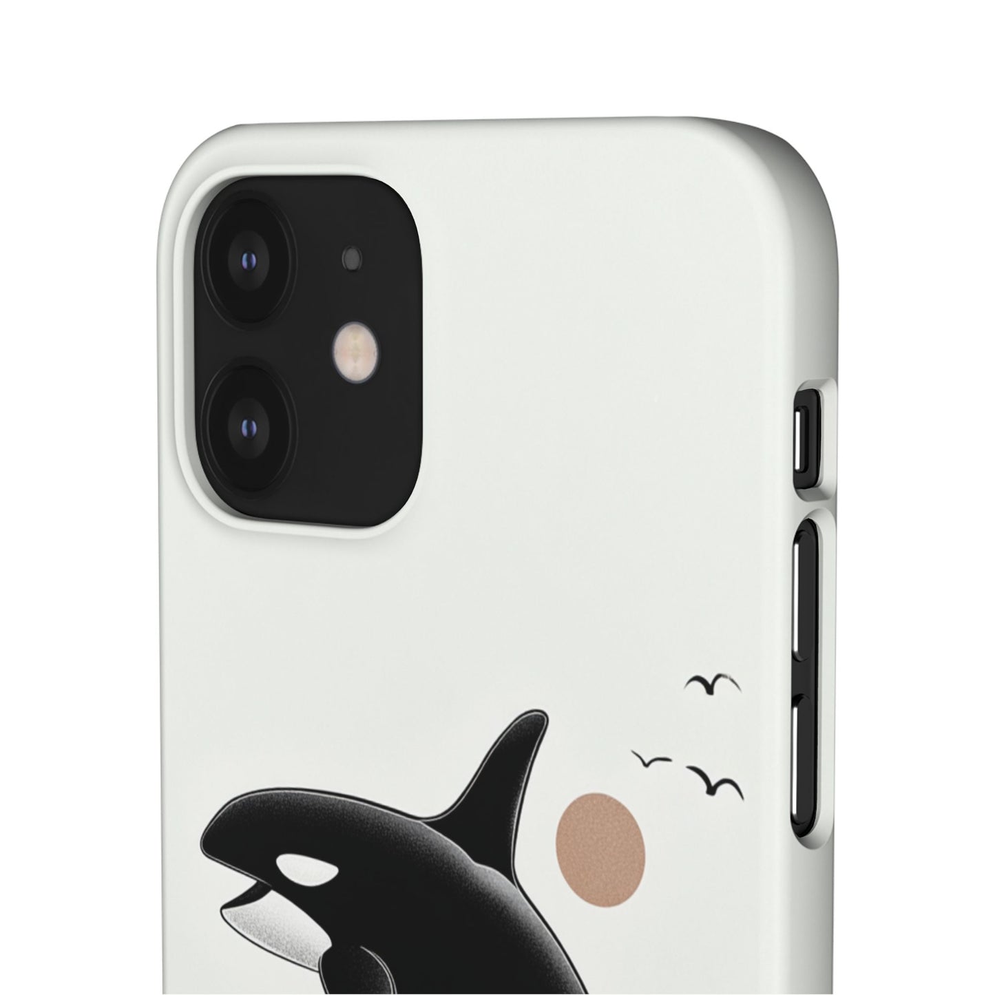 Whale Splash Phone Case | Ocean Lover Gift, Marine Art, Snap Cases, Cute Whale Design, Custom Phone Accessories