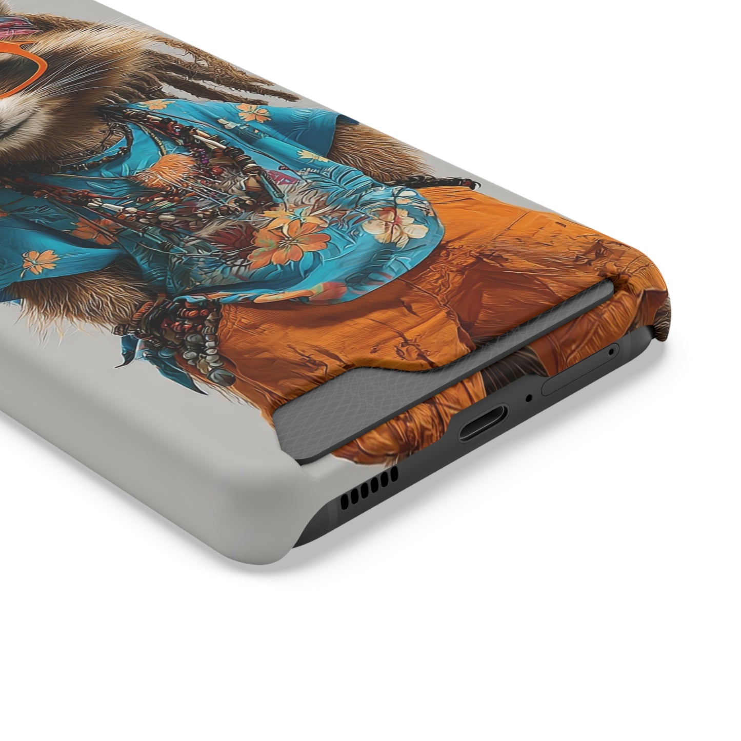 Boho Raccoon Phone Case with Card Holder, Cute Animal Phone Cover, Retro Stylish Phone Protector, Gifts for Animal Lovers, Trendy [...]