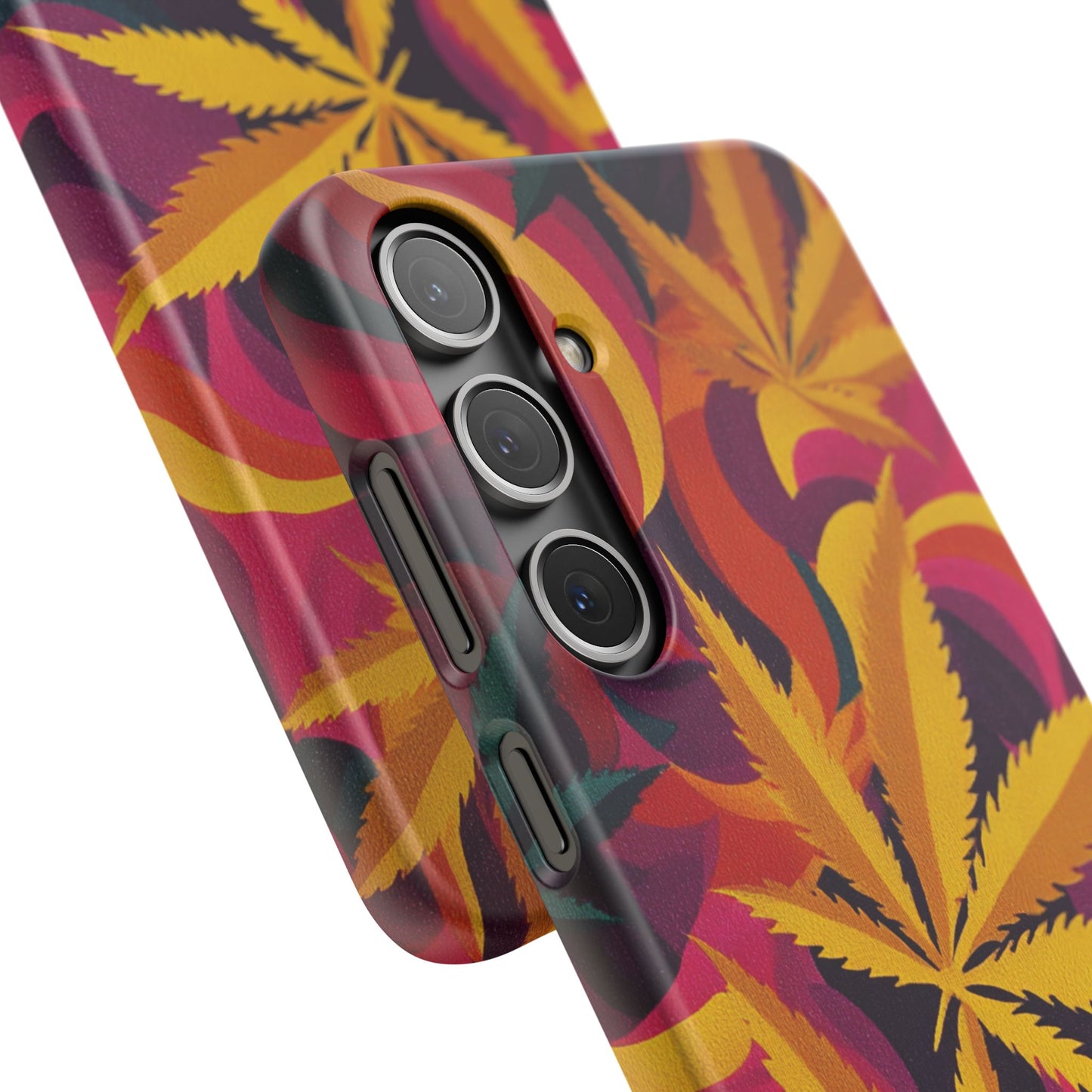 Autumn Vibe Cannabis Snap Case for IPhones and Samsungs Custom