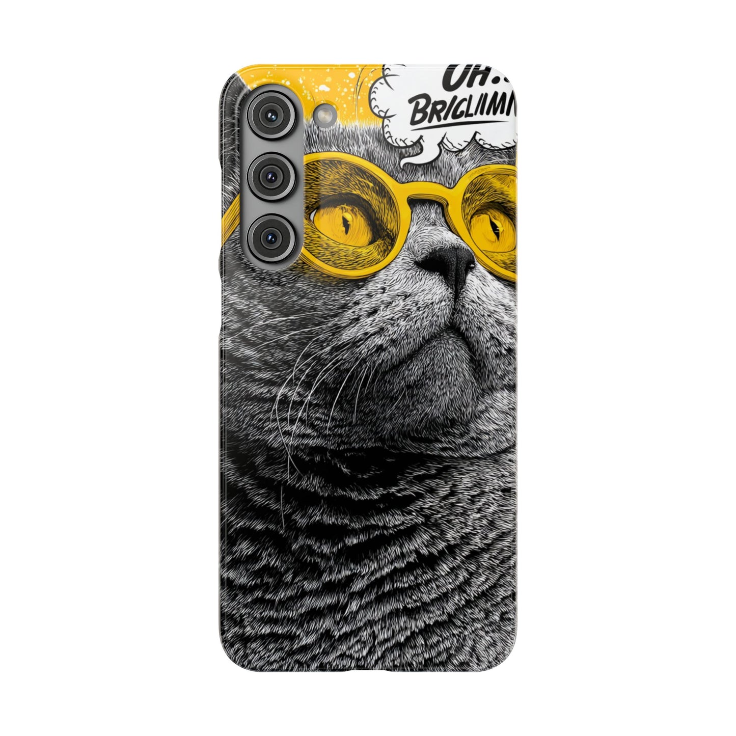 Playful Cat Snap Case - Quirky Phone Cover for Cat Lovers, Gift for Pet Enthusiasts, Funny Accessory for Any Occasion