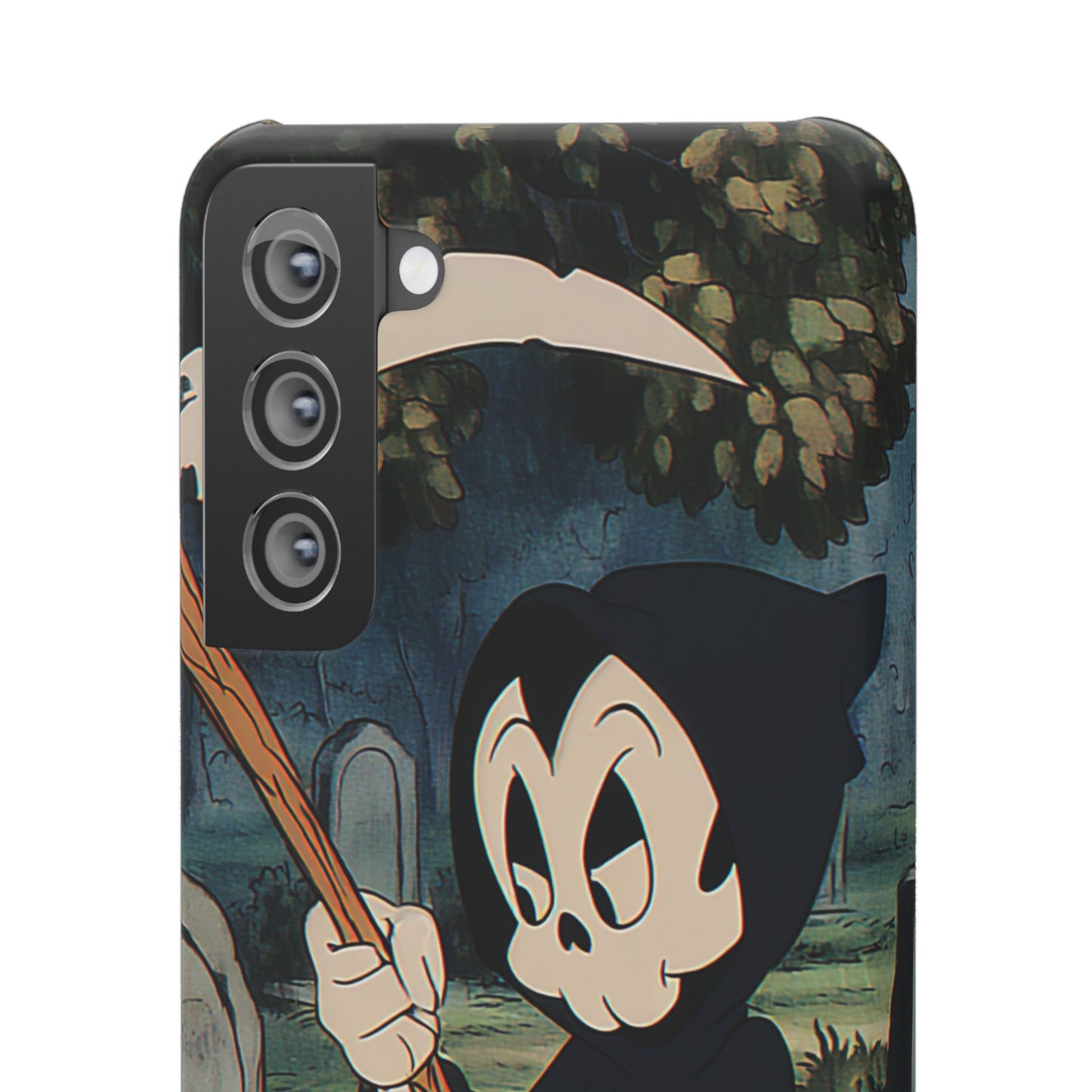Grim Reaper Snap Case, Halloween Phone Case, Cute Death Phone Cover, Spooky Accessories, Unique Phone Protector