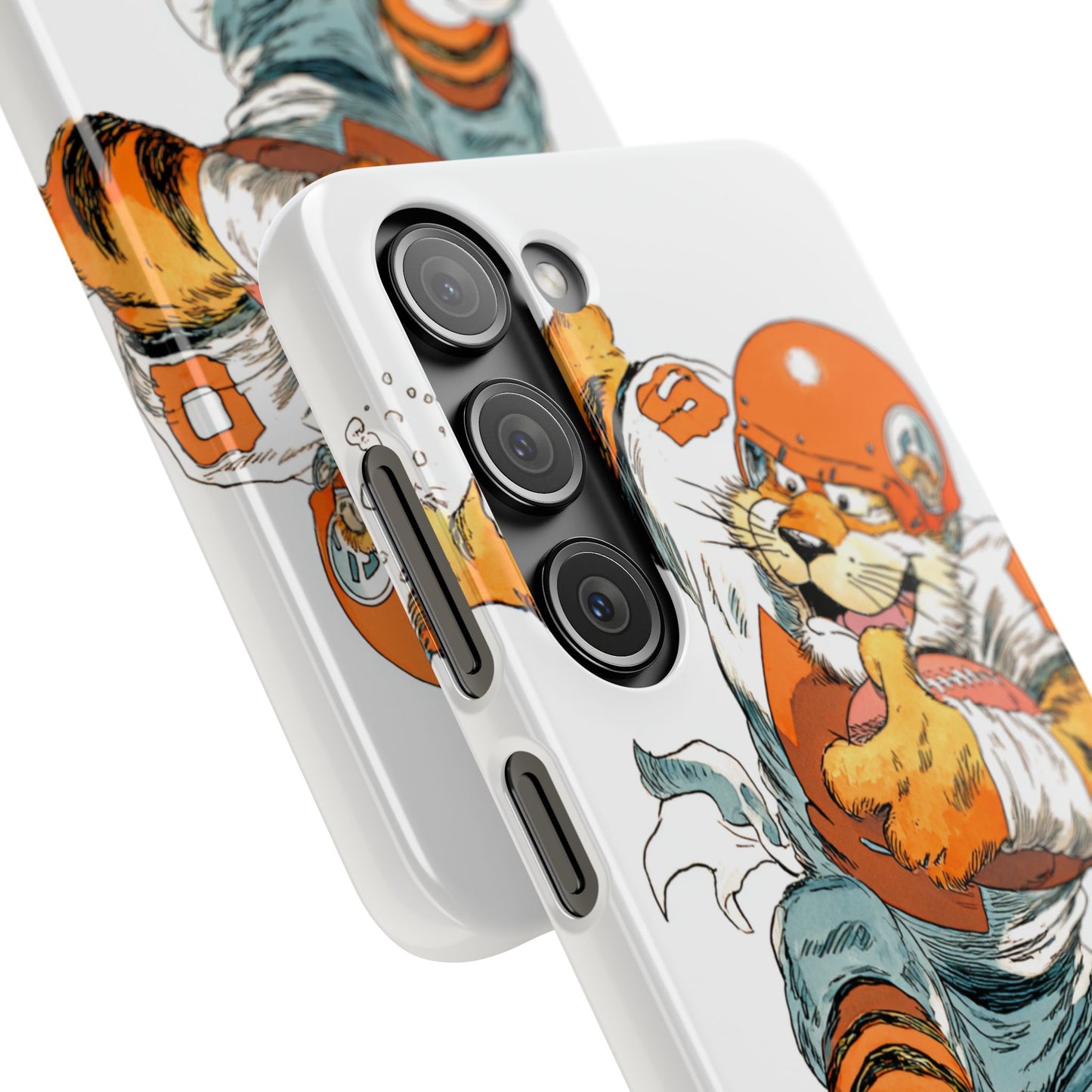 Cincinnati Bengals Snap Cases, Football Fans Phone Case, Tiger Cartoon Art Design, Football Lover Gift, Protective Phone Cover