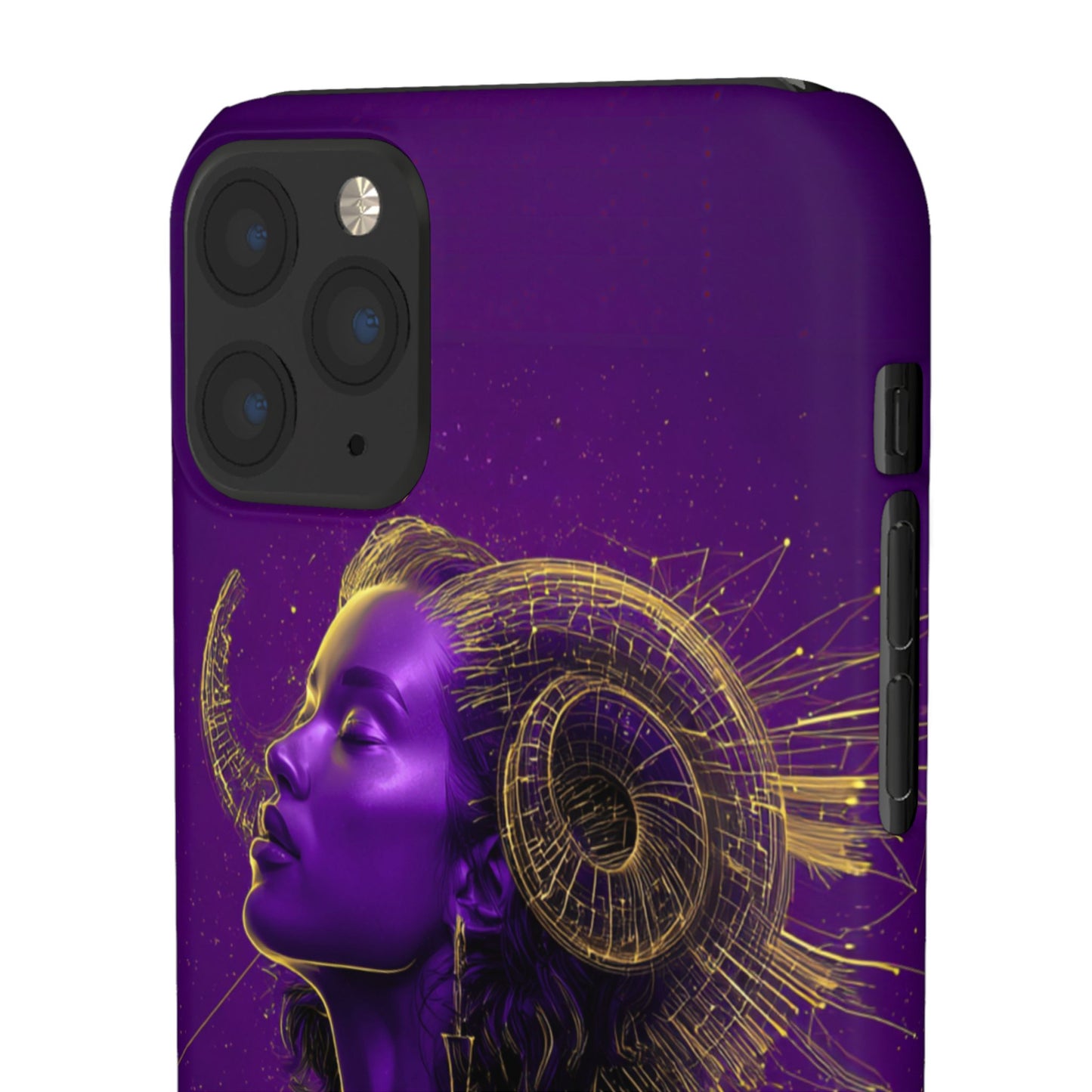 Purple Gold Celestial Virgo Snap Case and Protective Cover for Samsung and iPhone