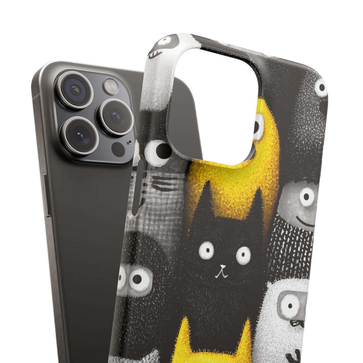 Colorful Character Snap Cases, Cute Phone Cover, Unique Gift for Kids, Fun Accessory, Perfect for Birthdays, Holidays