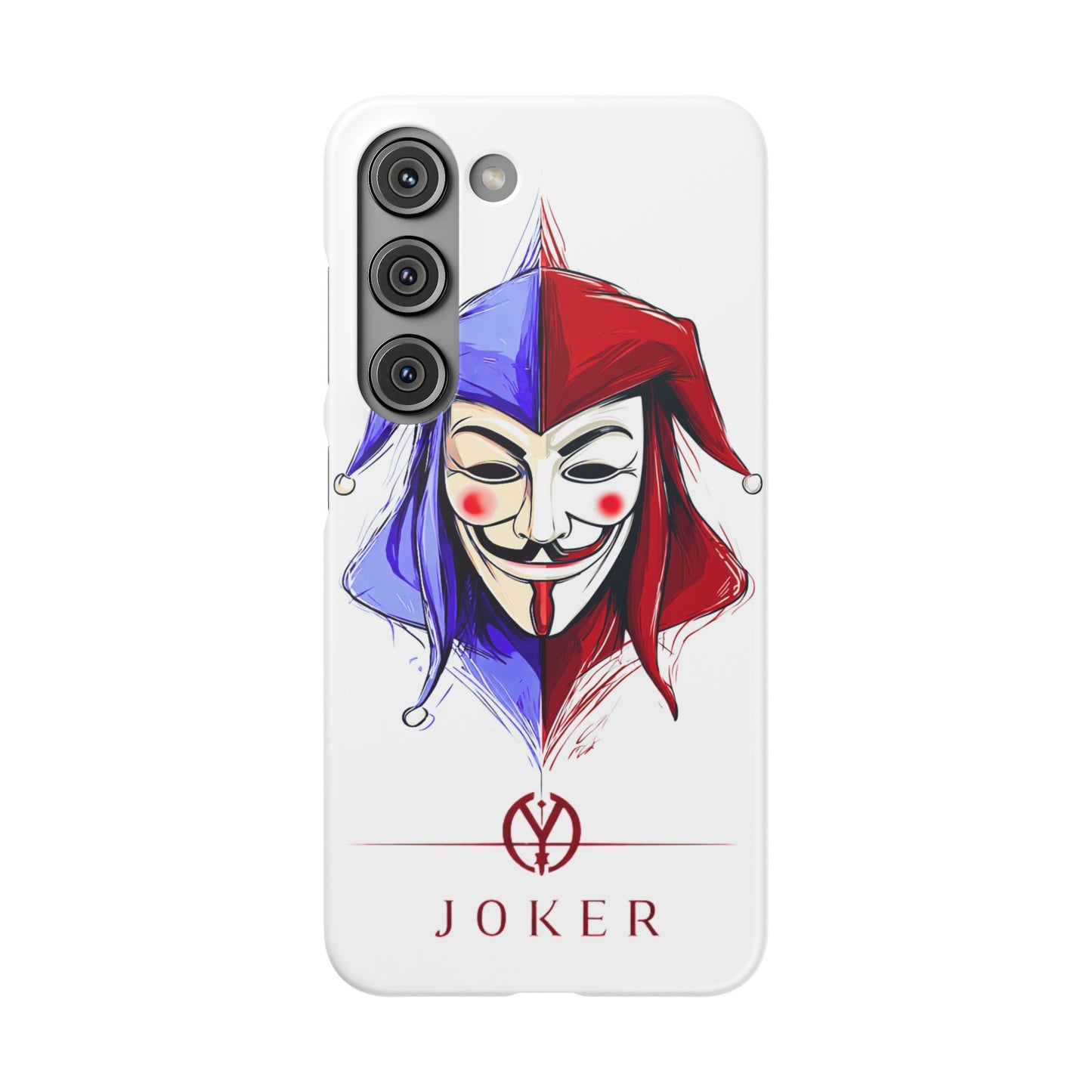 Joker & Anonimous Reunited Guy Fawkes Art Snap Case and Protective Phone Cover For iPhone and Samsung