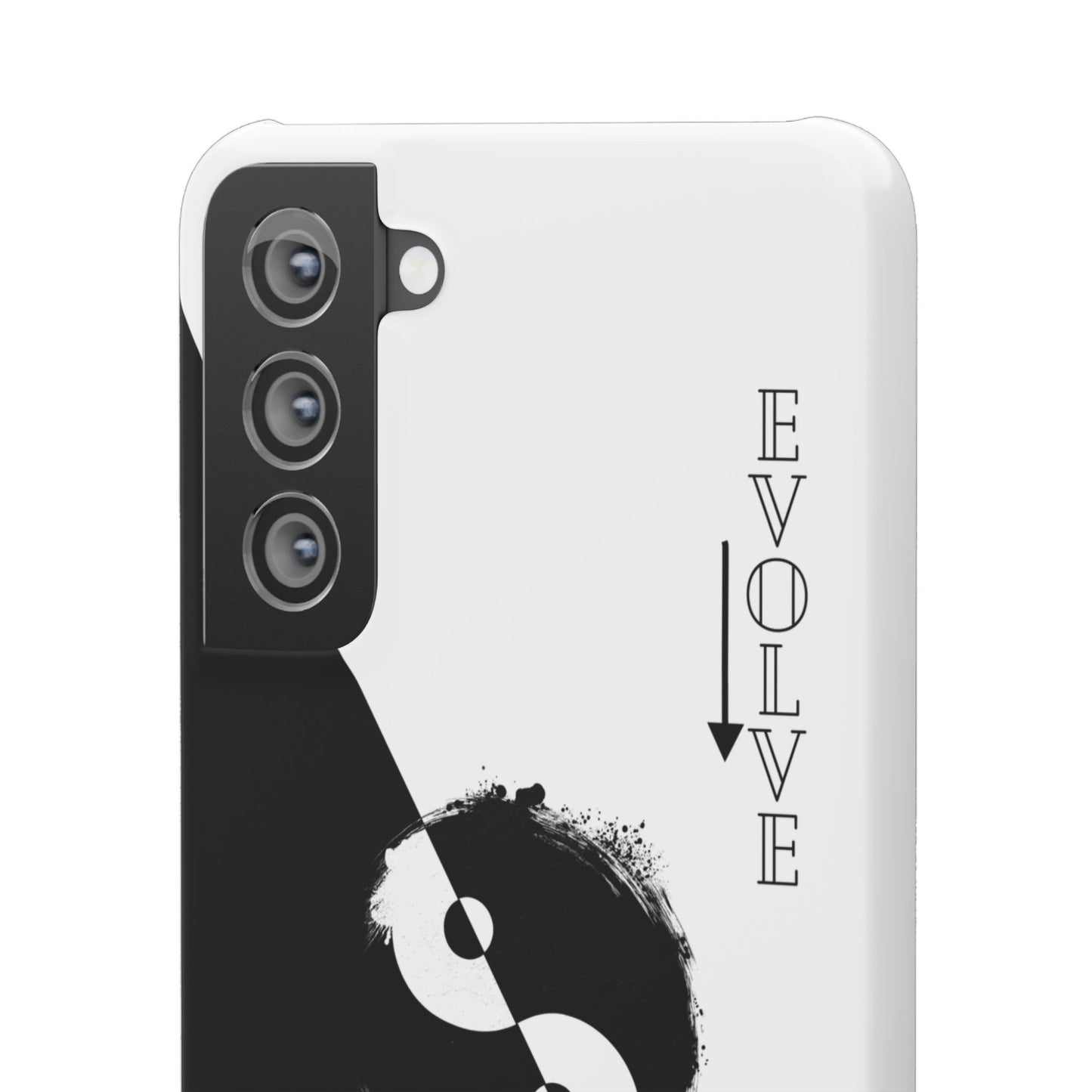 Yin Yang Evolve Black and White Snap Case Cover for iPhone and Samsung