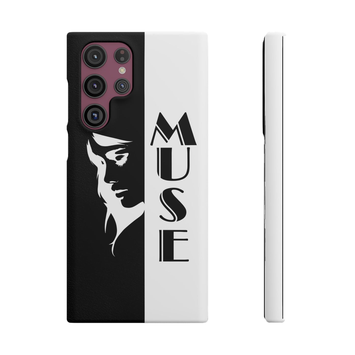 Black And White Bold Muse Snap Case Cover for iPhone and Samsung